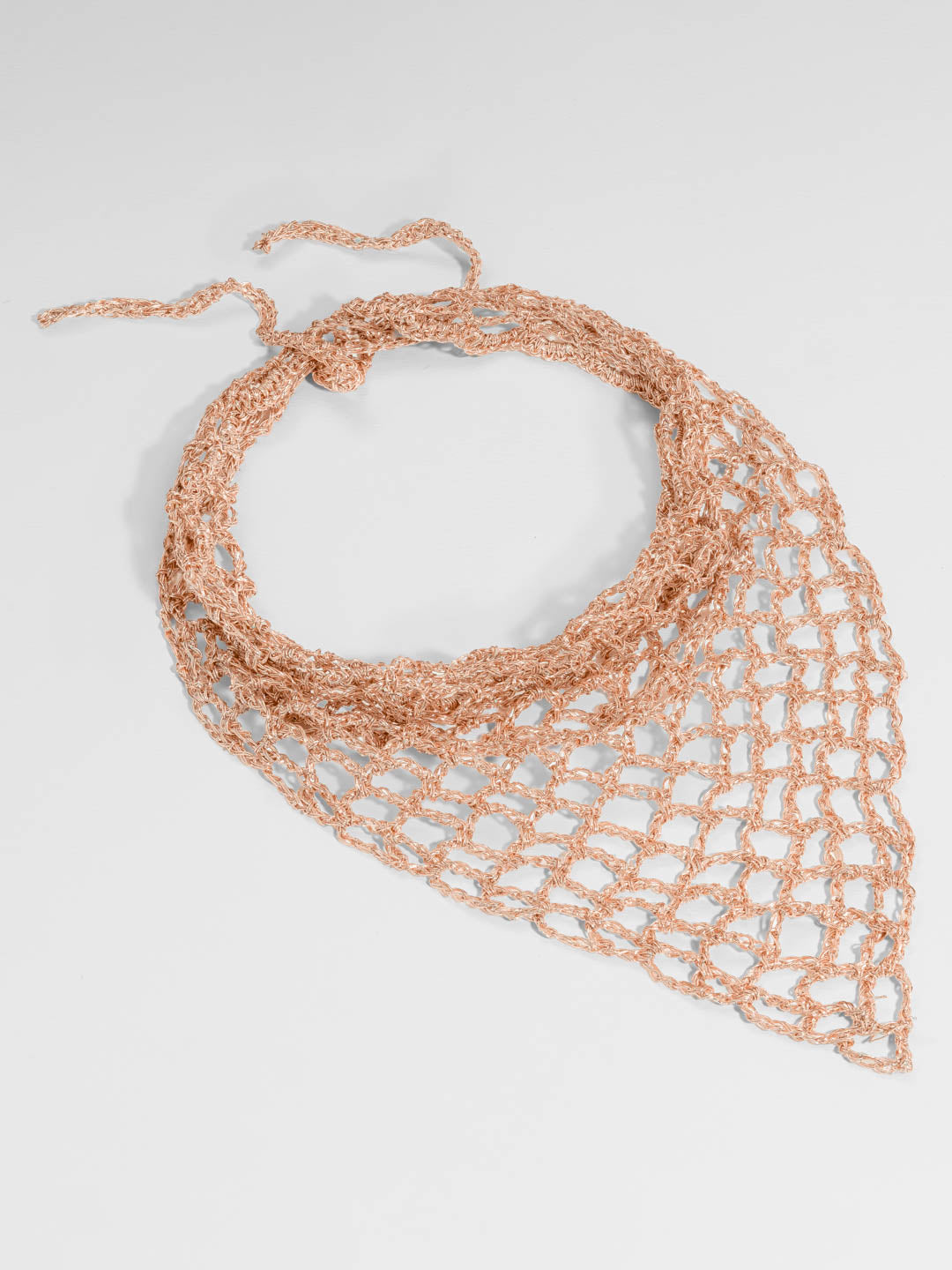 Gold Bohemian Crochet Headscarf