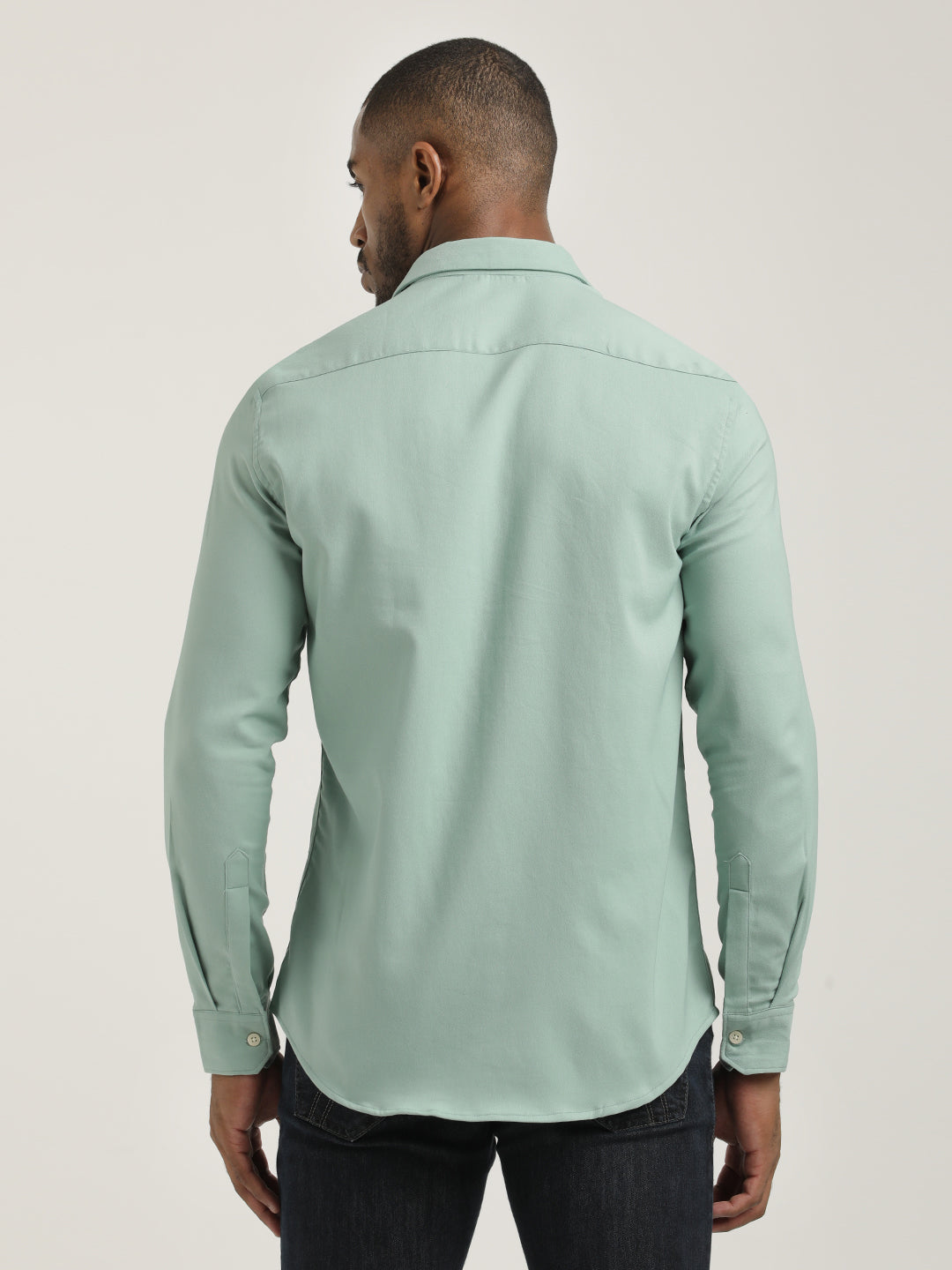 Men Cotton-Poly Lycra Blend Shirt