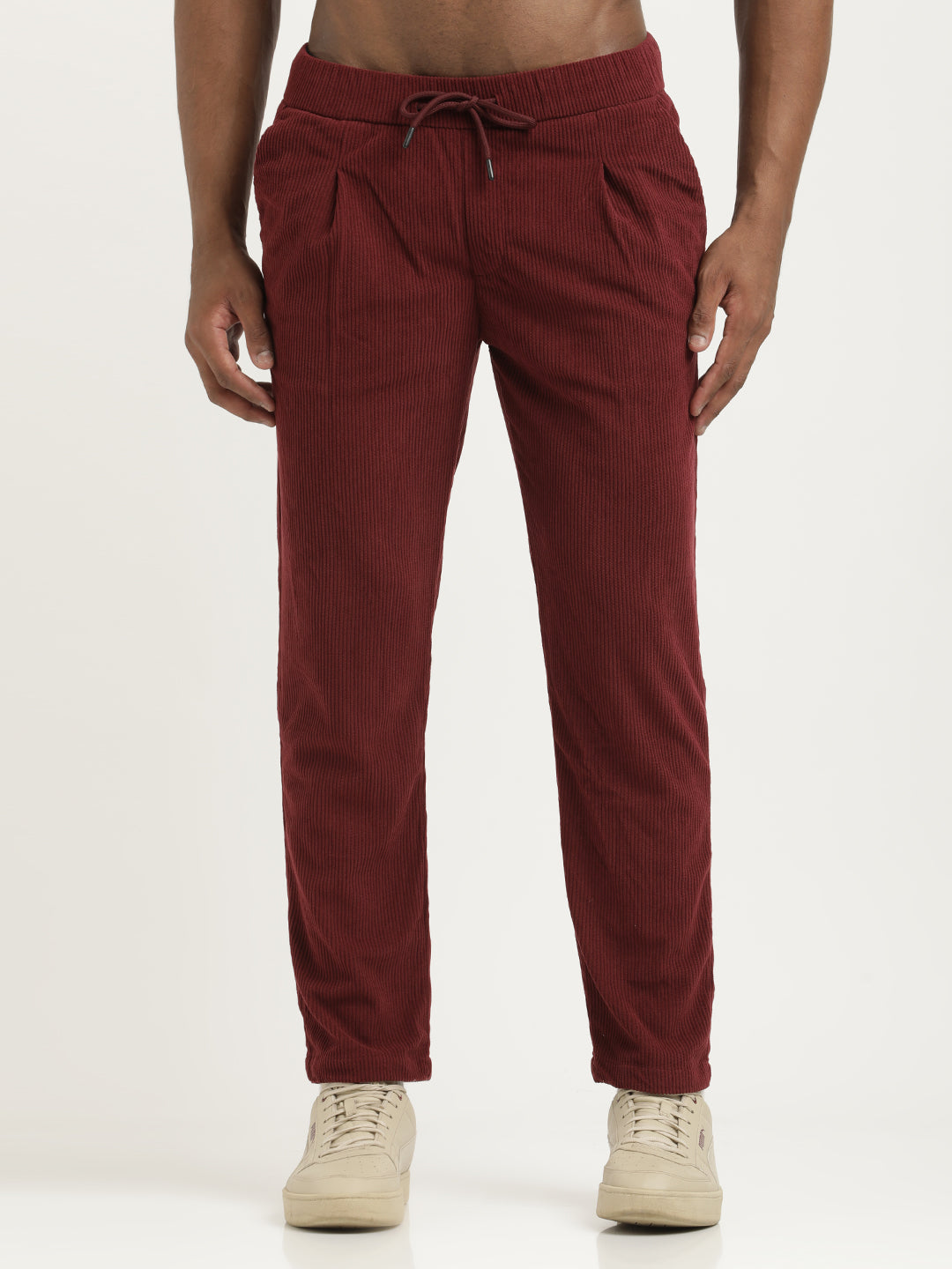 Men Corduroy Trousers with 3 Pockets