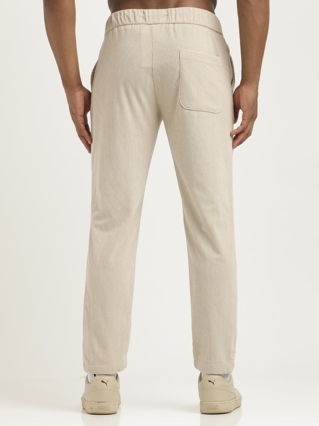 Men Corduroy Trousers with 3 Pockets