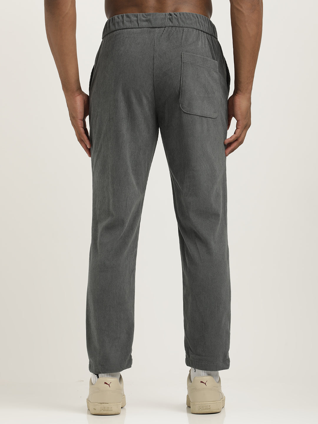 Men Corduroy Trousers with 3 Pockets
