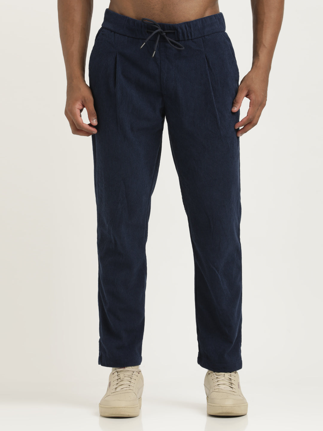 Men Corduroy Trousers with 3 Pockets