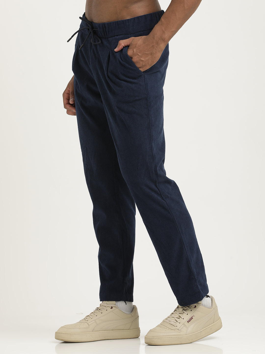 Men Corduroy Trousers with 3 Pockets