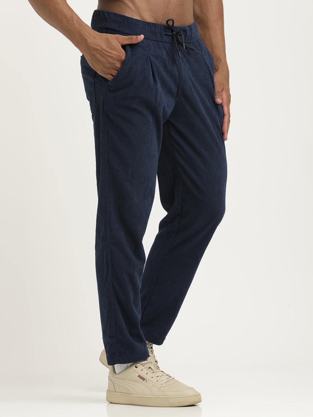 Men Corduroy Trousers with 3 Pockets