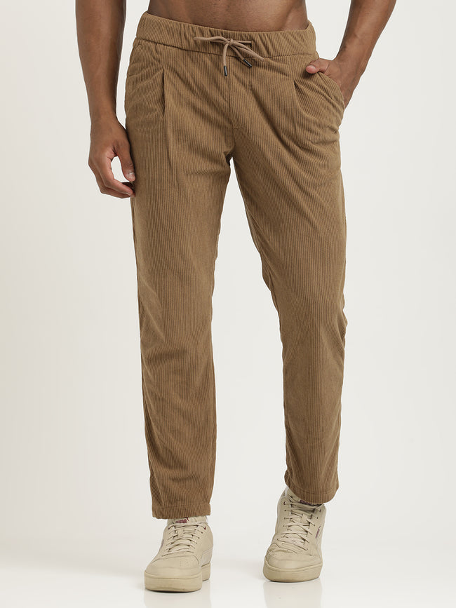 Men Corduroy Trousers with 3 Pockets