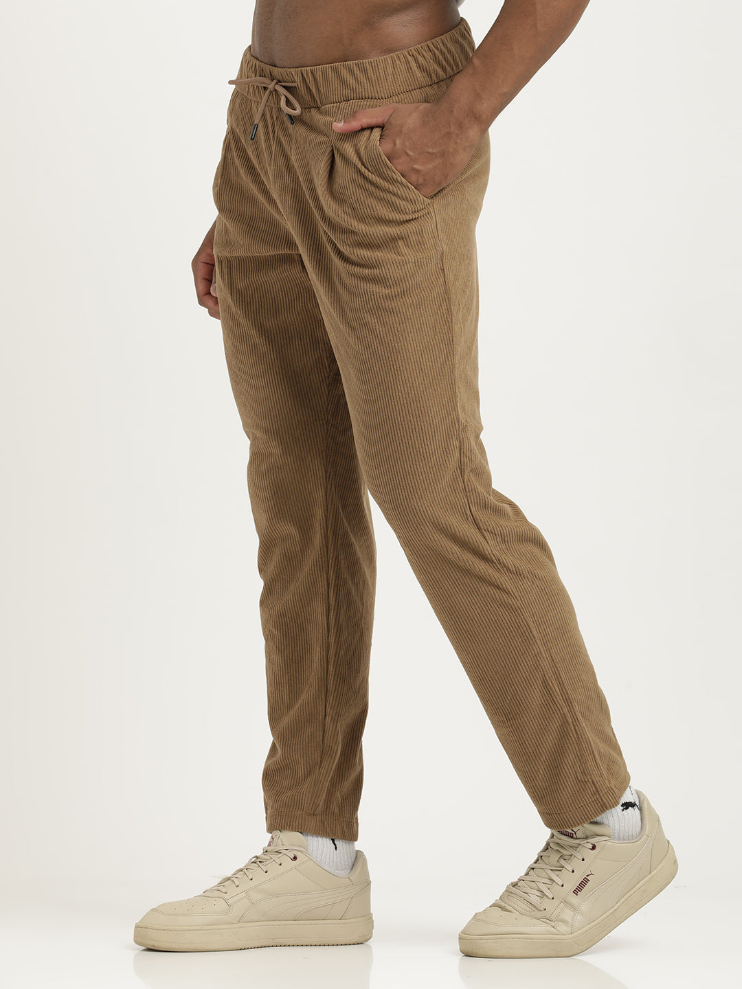 Men Corduroy Trousers with 3 Pockets