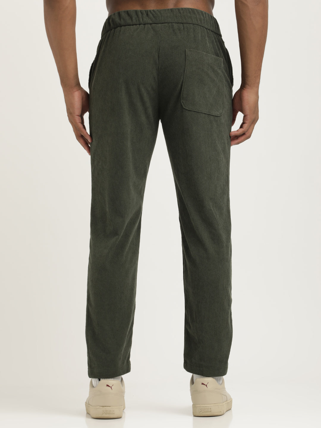 Men Corduroy Trousers with 3 Pockets