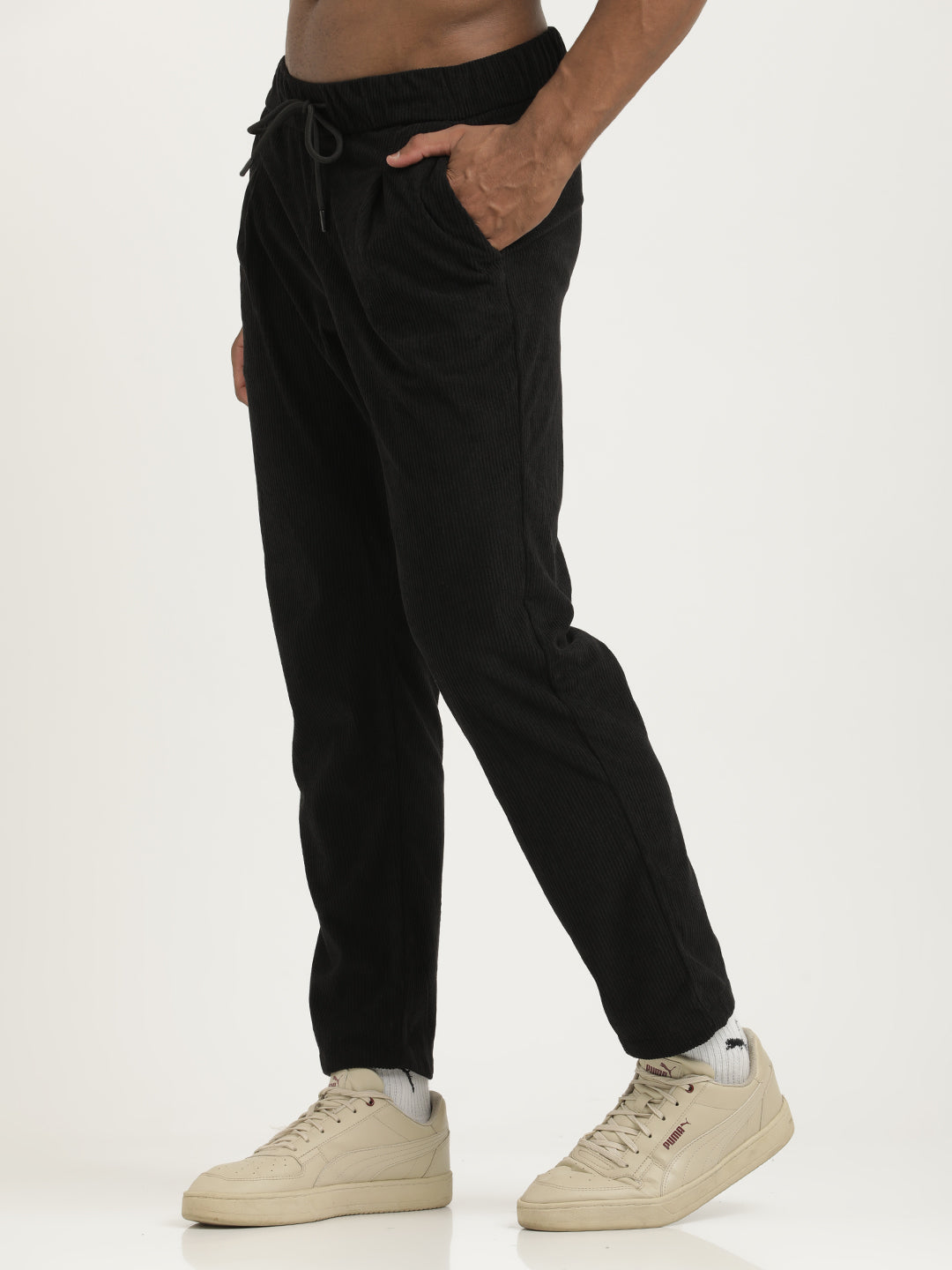 Men Corduroy Trousers with 3 Pockets