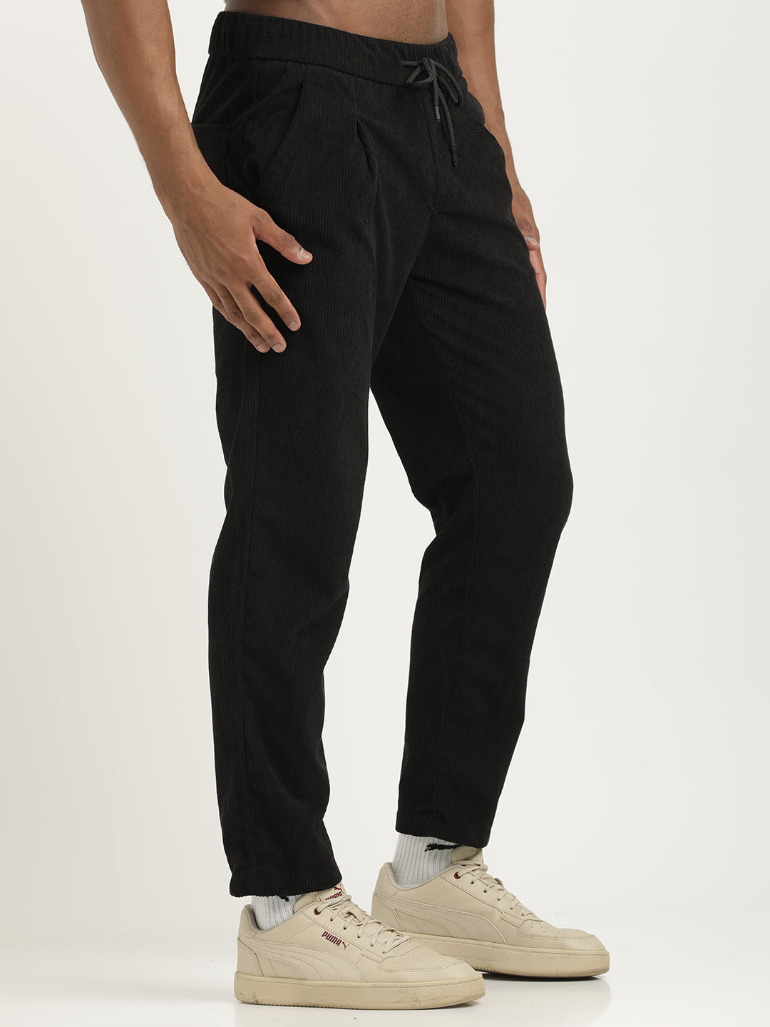 Men Corduroy Trousers with 3 Pockets