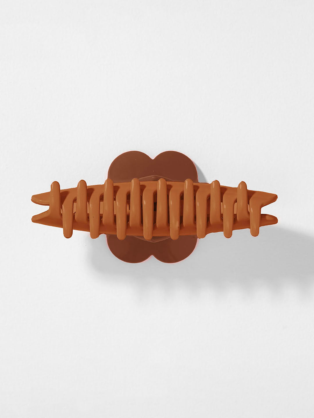 Brown Love Lock Claw Clip