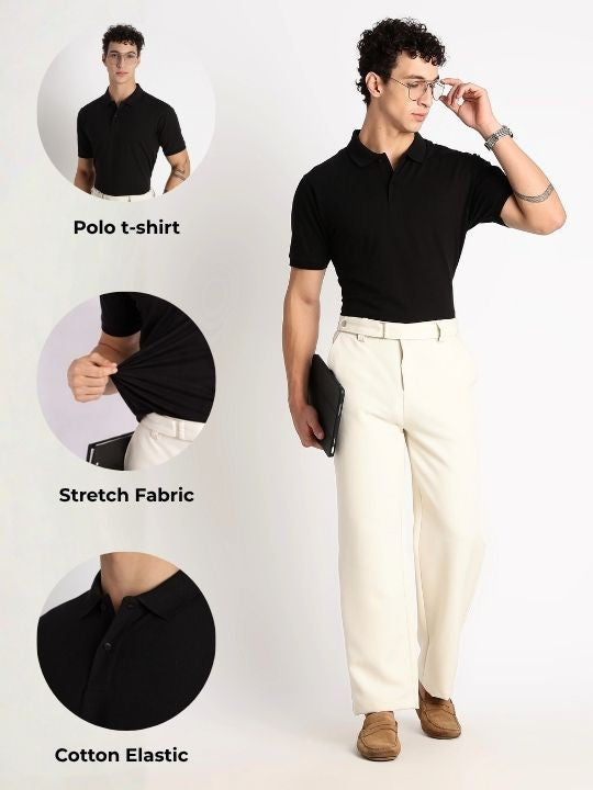 Men Premium Stretch Cotton Polo T-Shirt