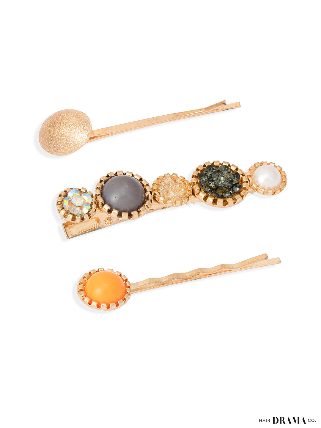 Women Multi Pearl Pins Set Of 3