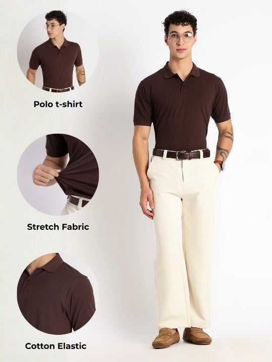 Men Premium Stretch Cotton Polo T-Shirt