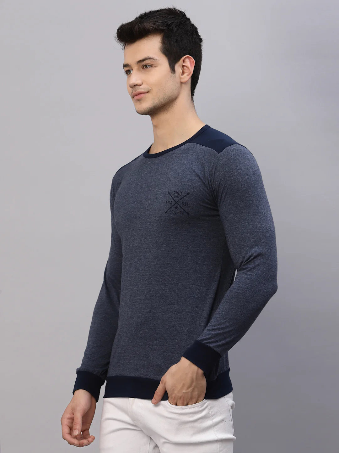 Men Modern Minimalism Solid T-Shirt