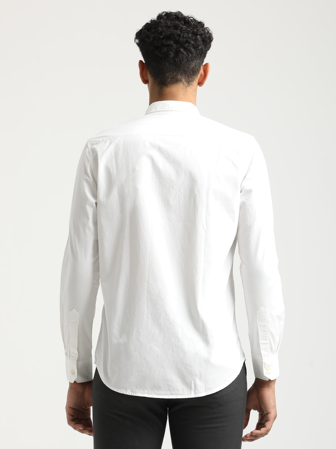 Men Cotton Shirt with Chest Pocket