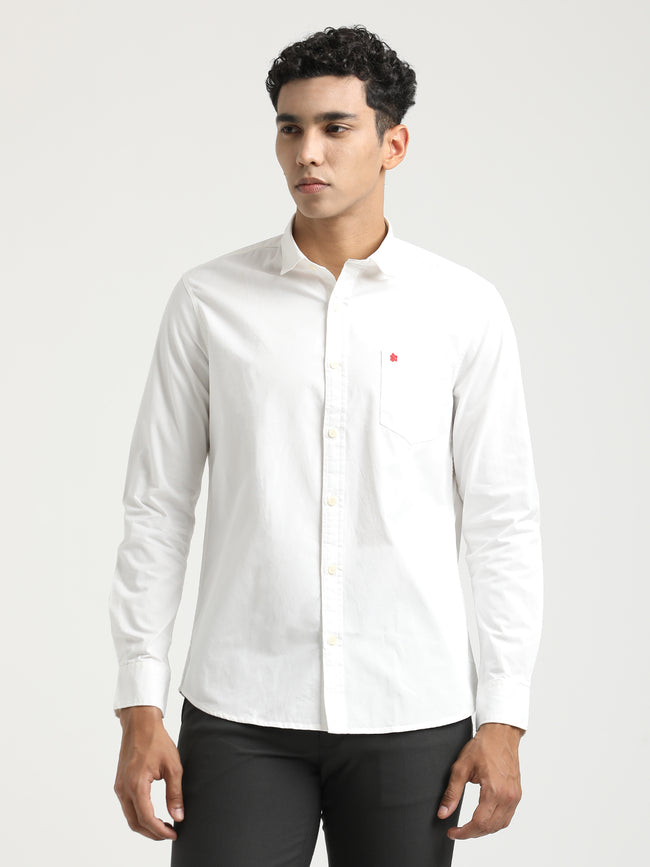 Men Cotton Shirt with Chest Pocket