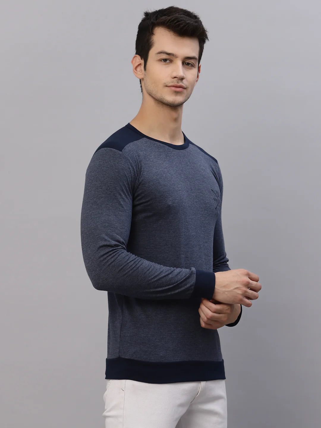 Men Modern Minimalism Solid T-Shirt