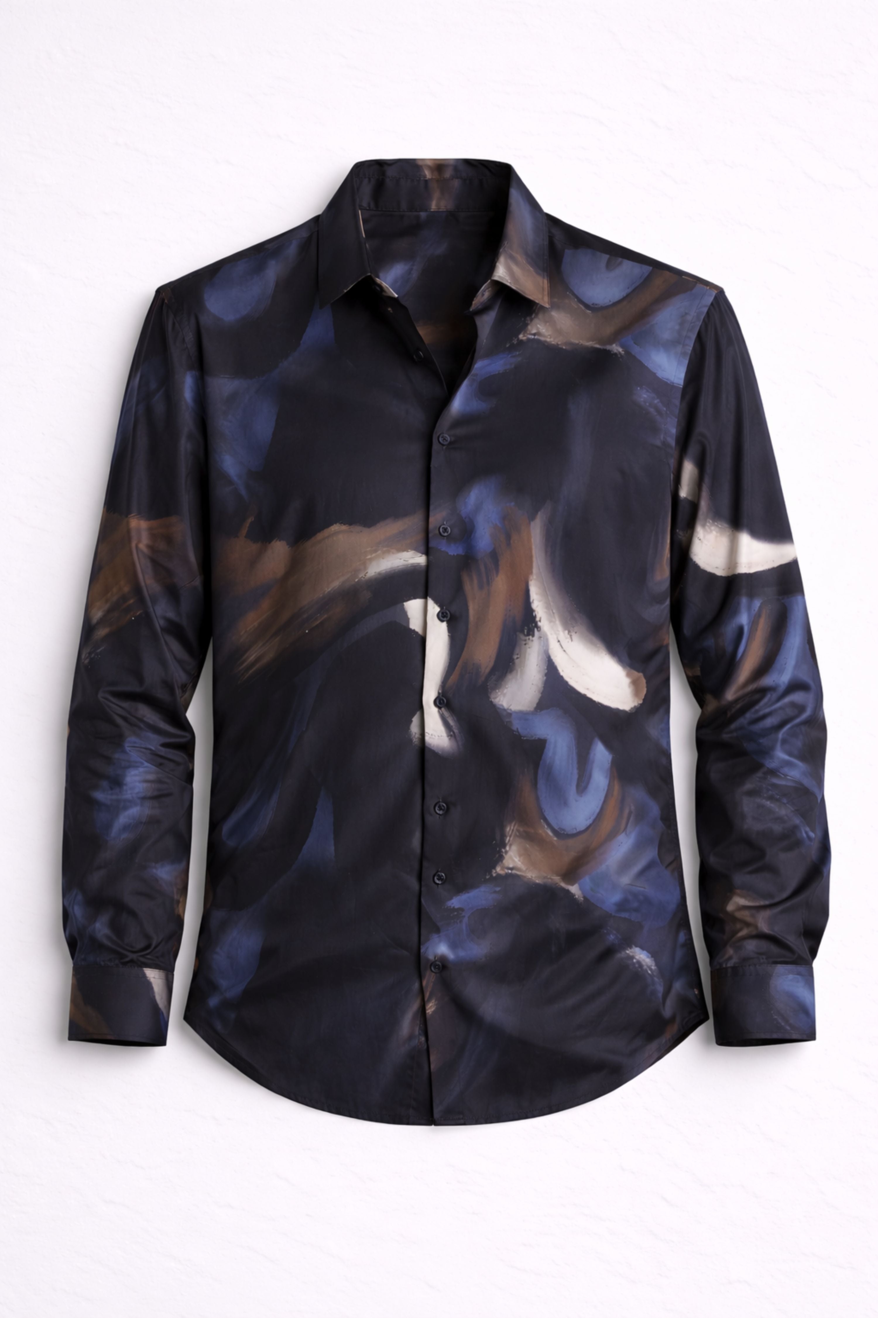 Men Refined Floral Digital Print Shirt