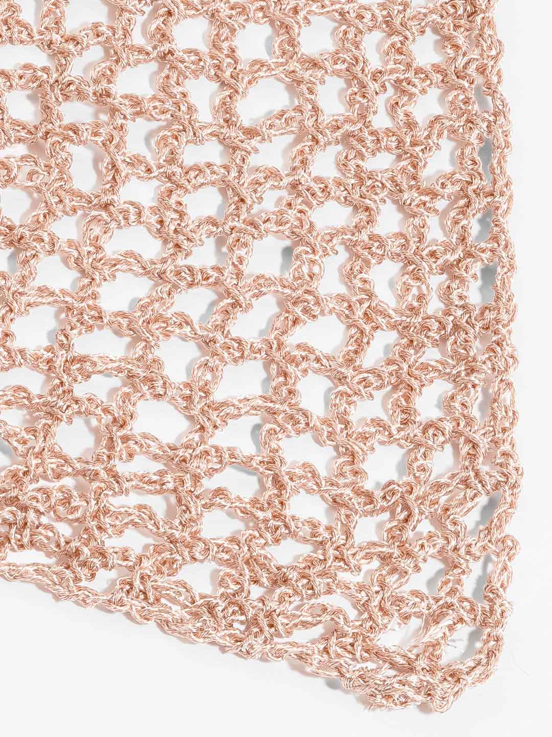 Gold Bohemian Crochet Headscarf