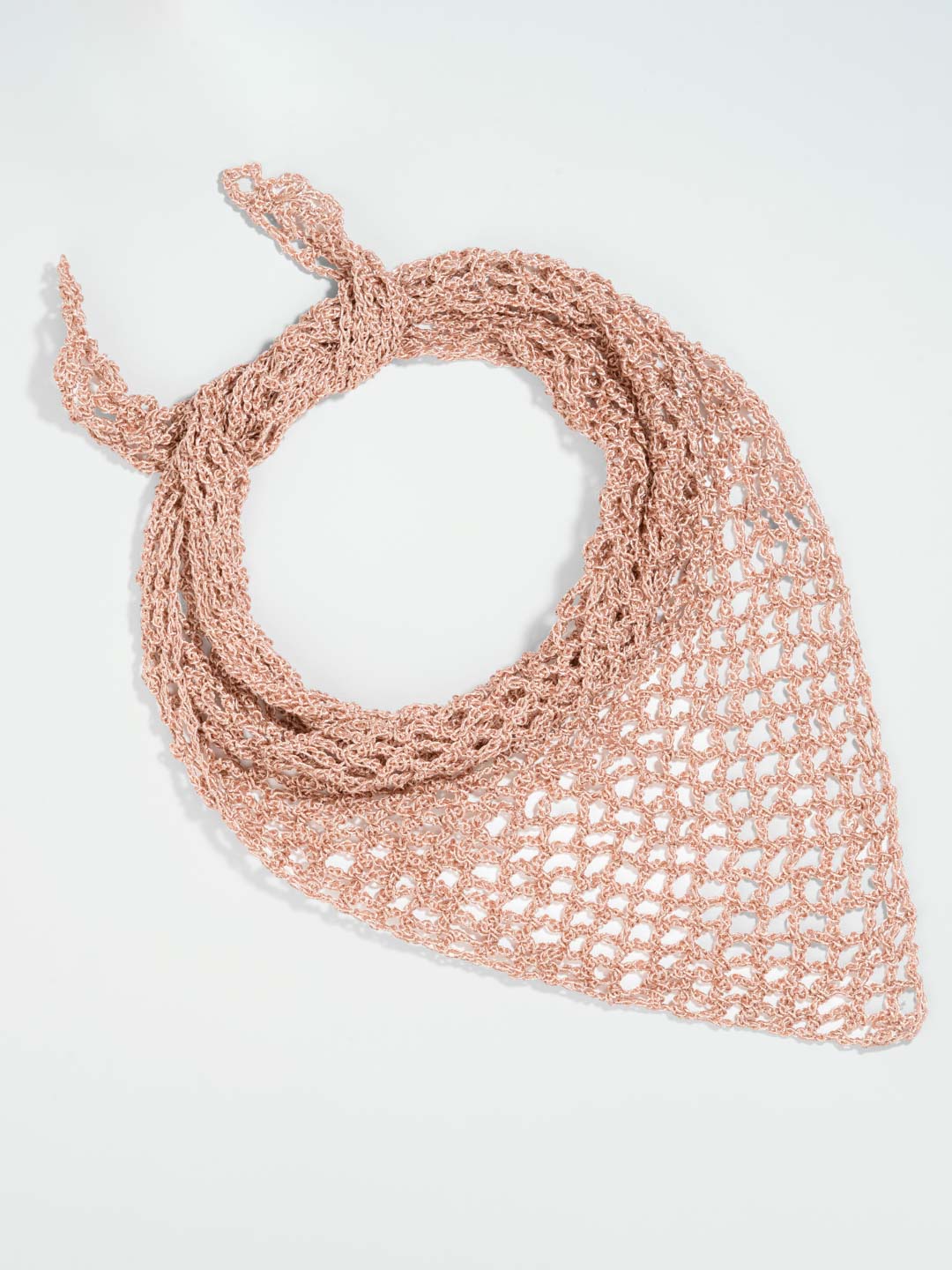 Gold Bohemian Crochet Headscarf