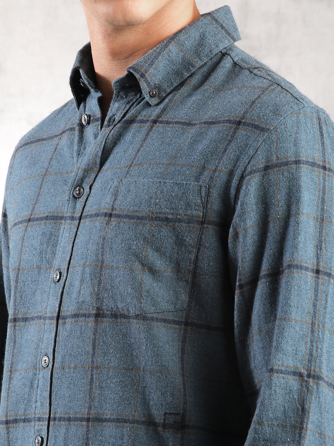 Men Grey Comfort Fit Shirt