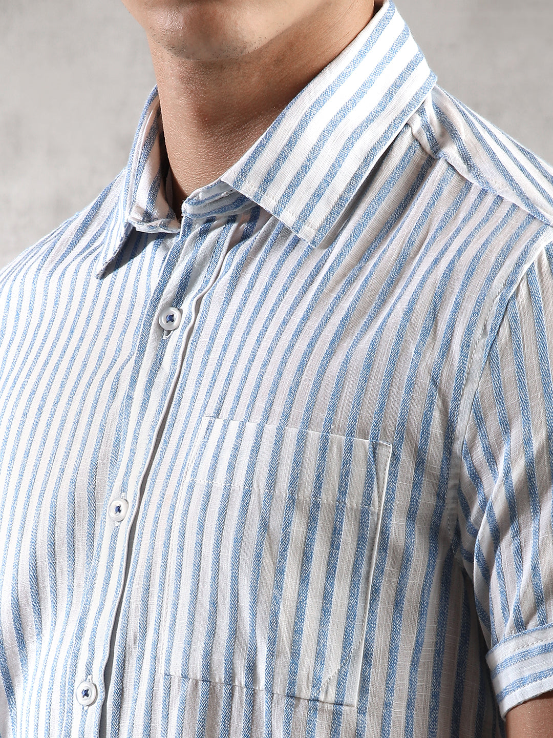 Men Blue Comfort Fit Shirt