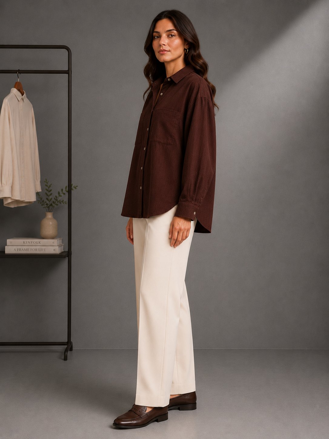 Women Brown Classic Shirt