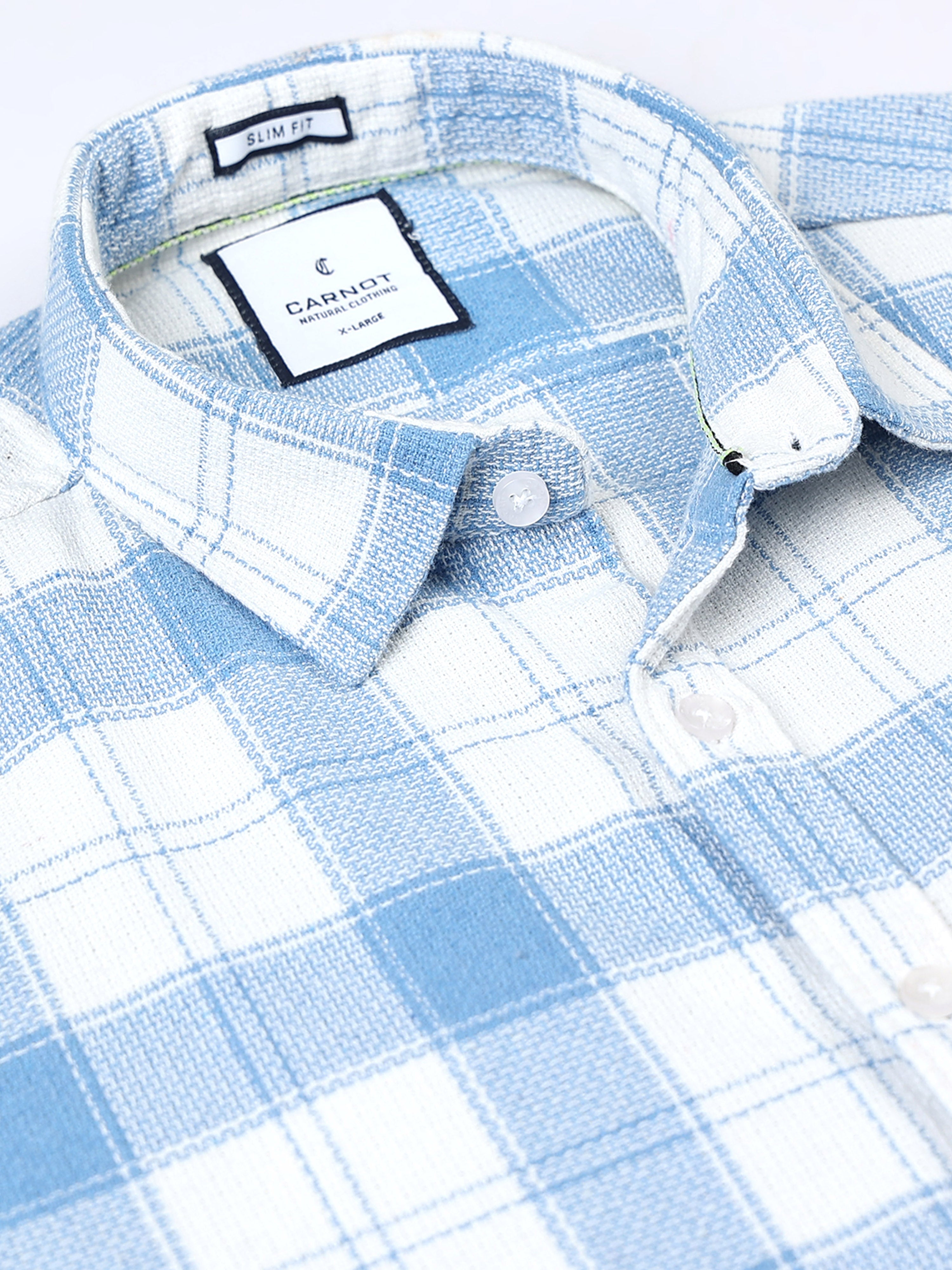 Men Checkered Half Sleeve Casual Shirt