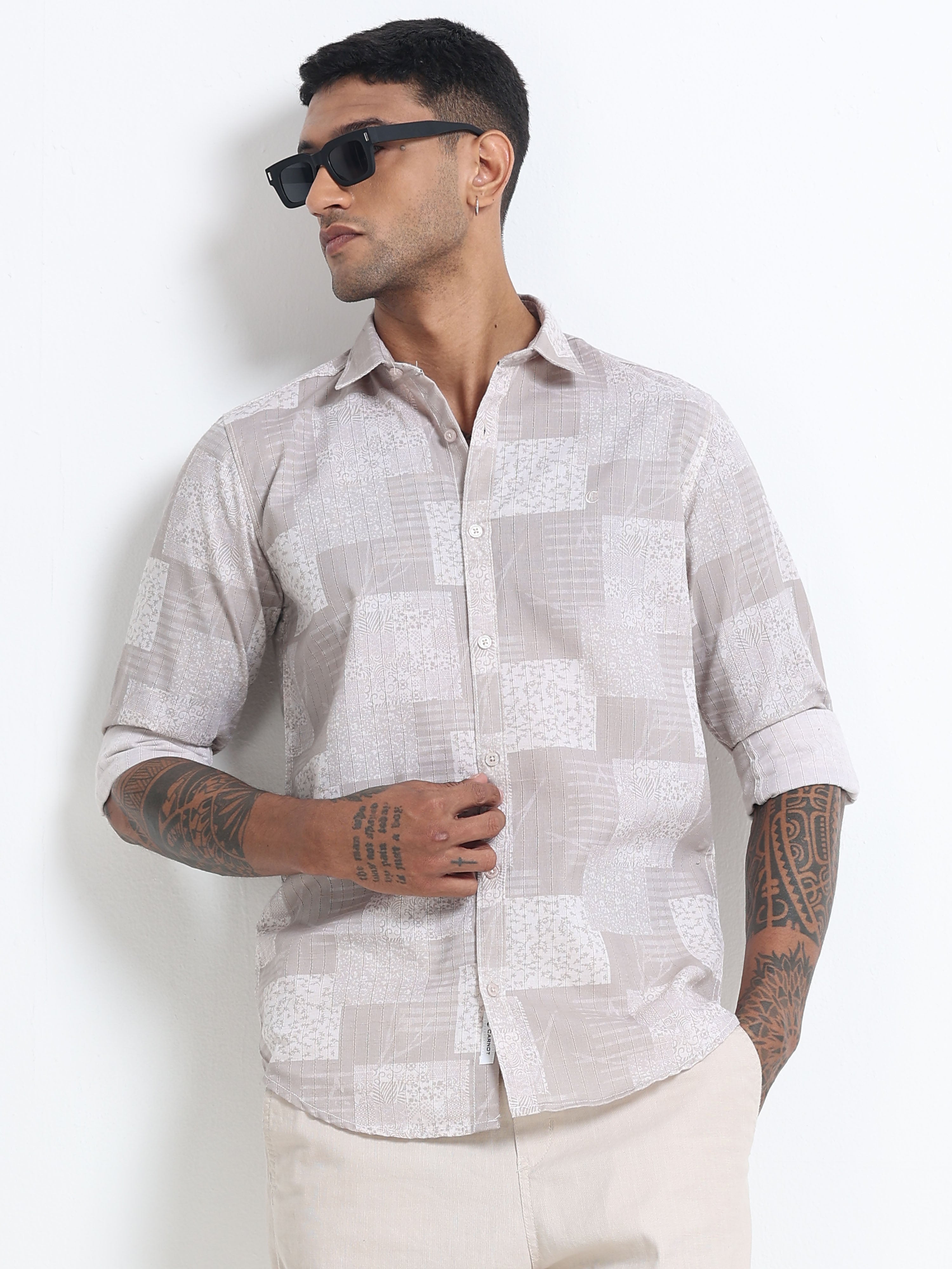 Men Premium Printed Casual Shirt
