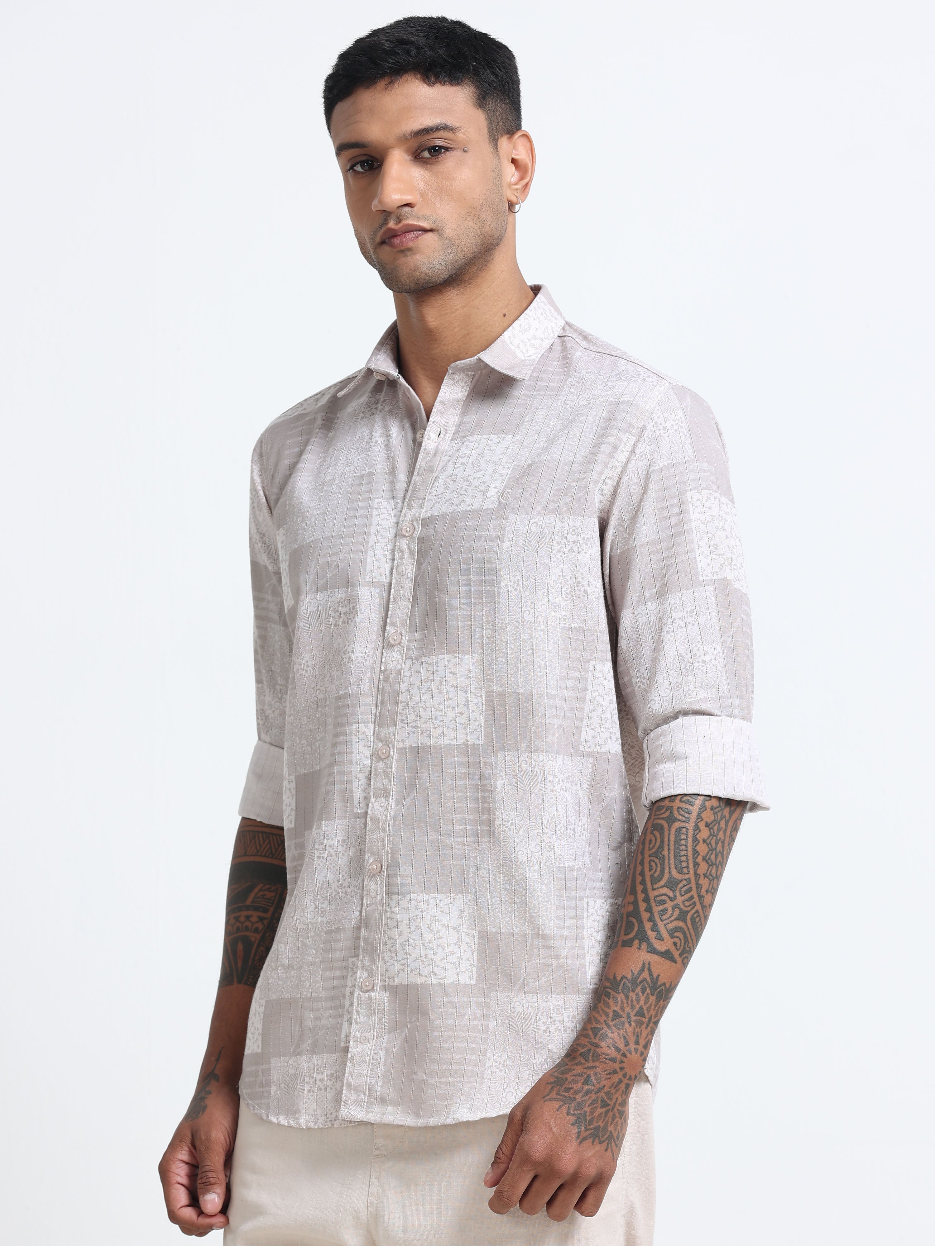 Men Premium Printed Casual Shirt