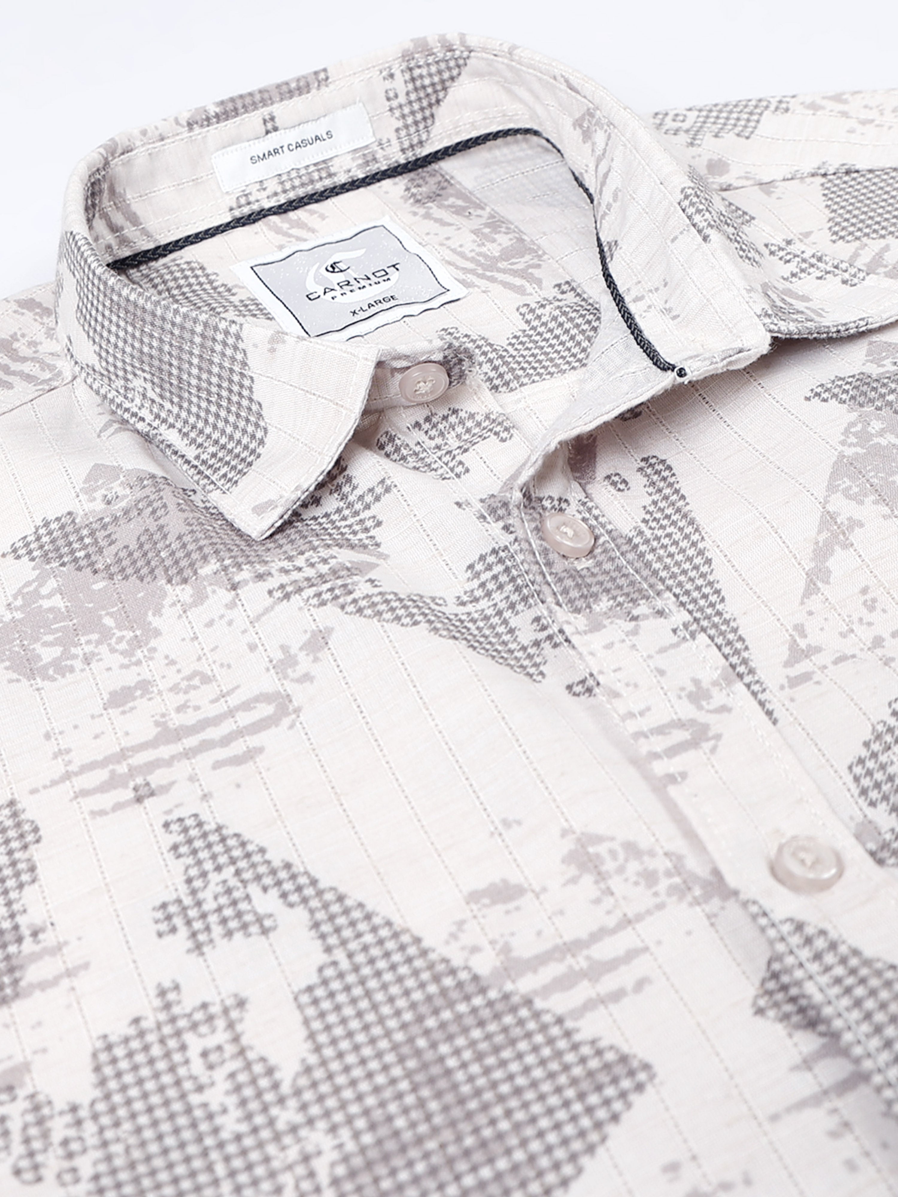 Men Premium Printed Casual Shirt
