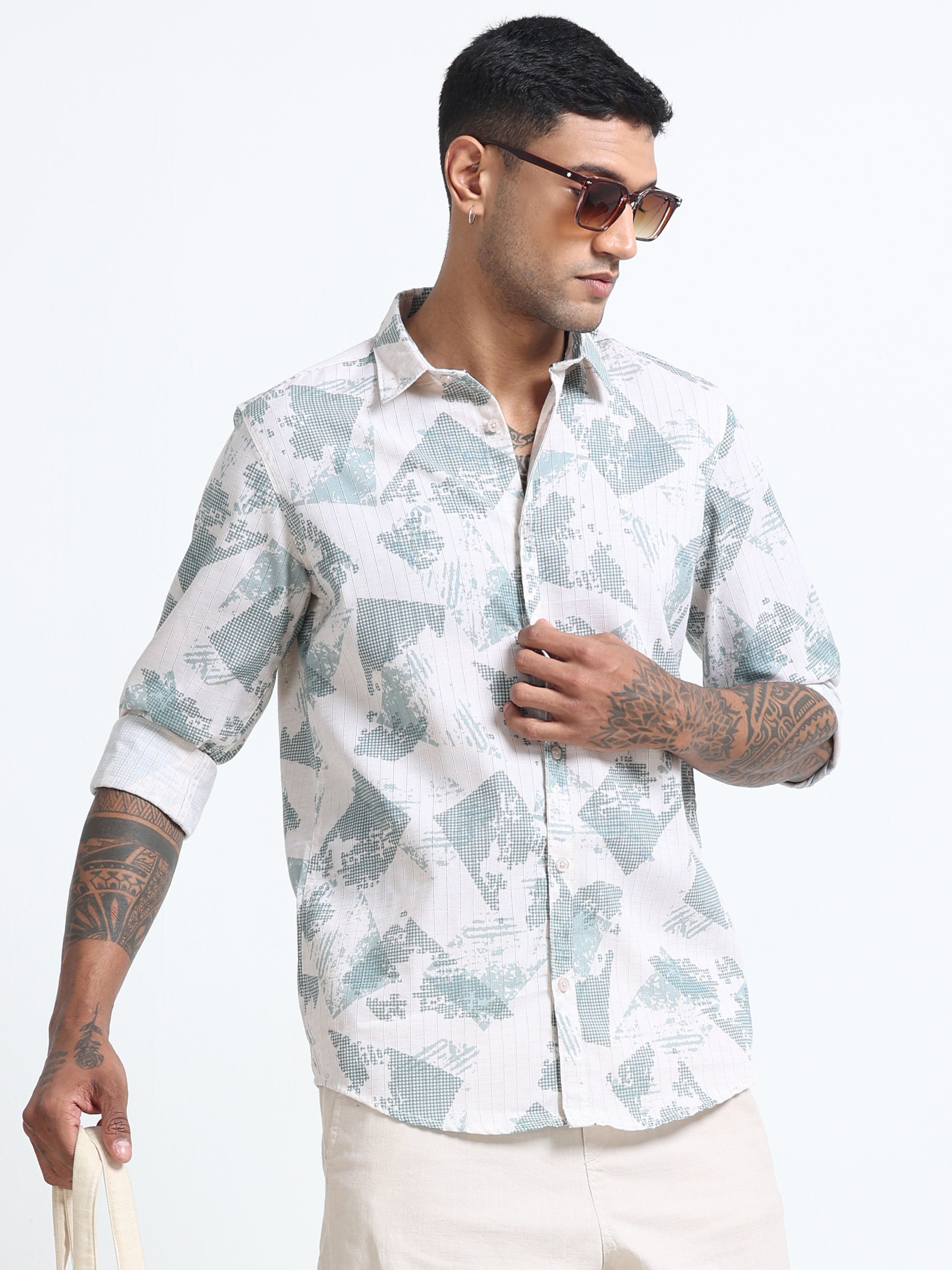 Men Premium Printed Casual Shirt