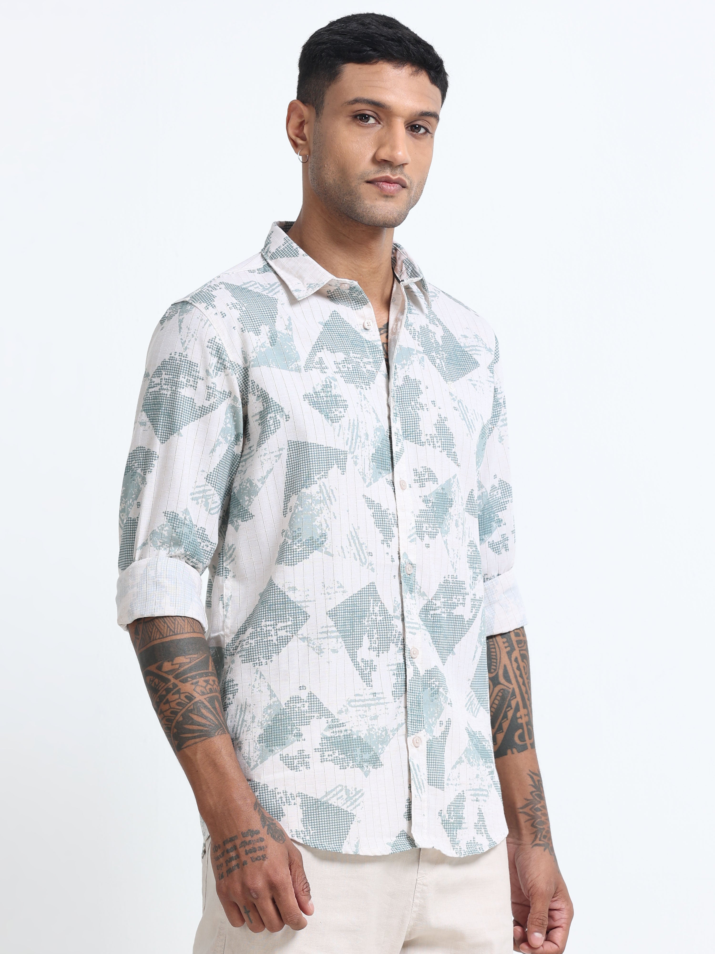 Men Premium Printed Casual Shirt