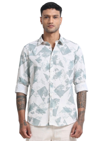 Men Premium Printed Casual Shirt