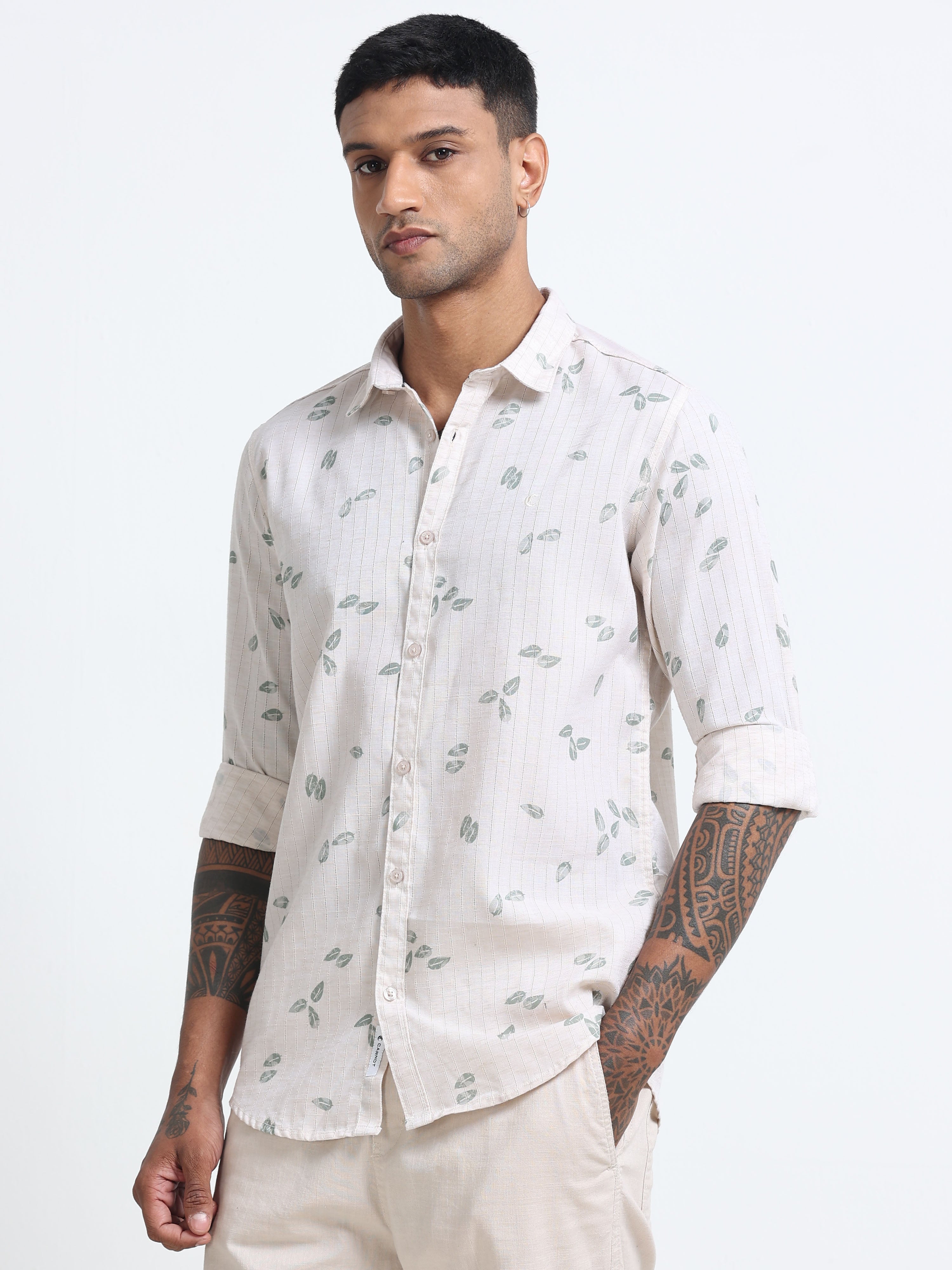 Men Premium Printed Casual Shirt