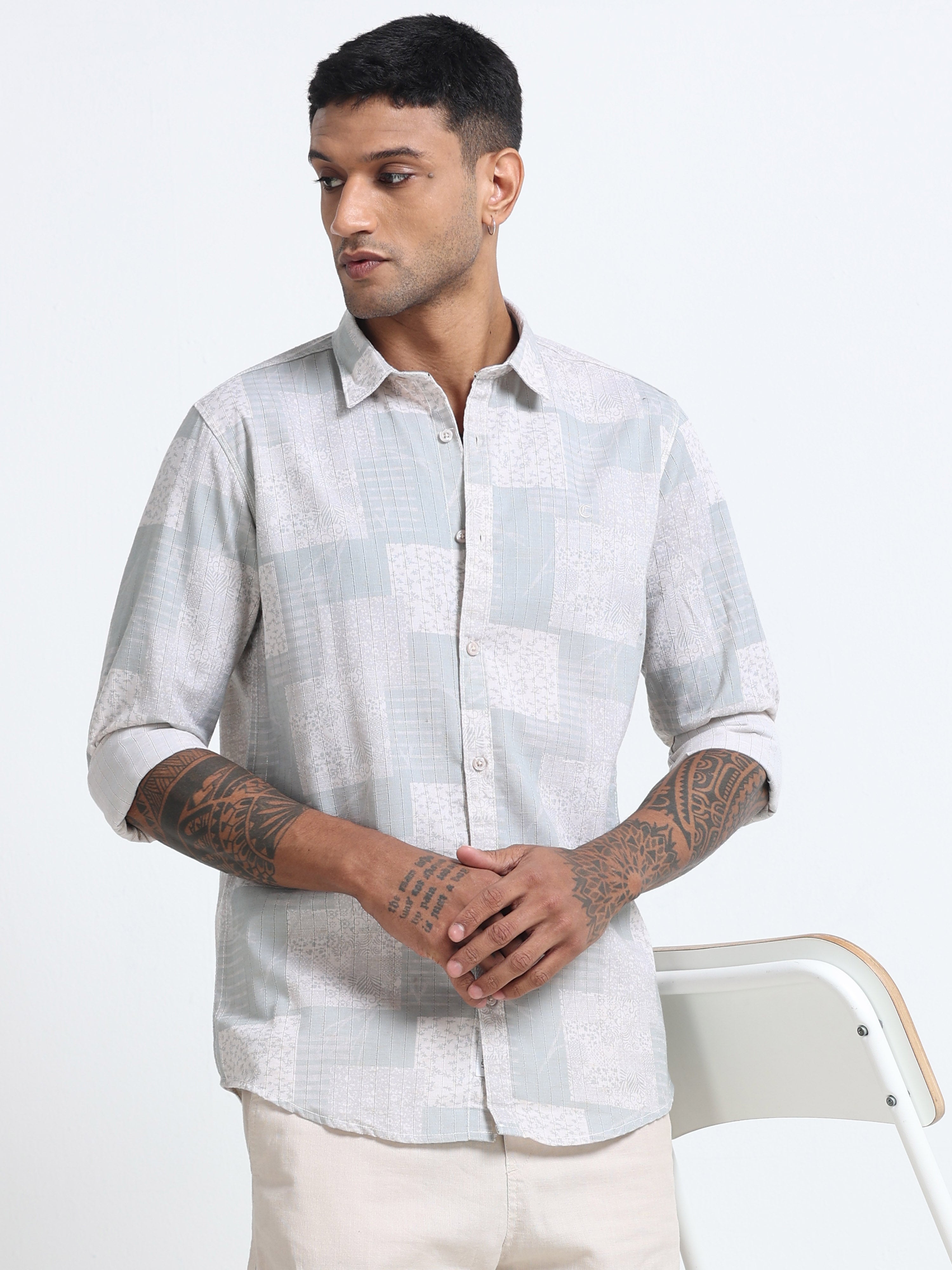 Men Premium Printed Casual Shirt