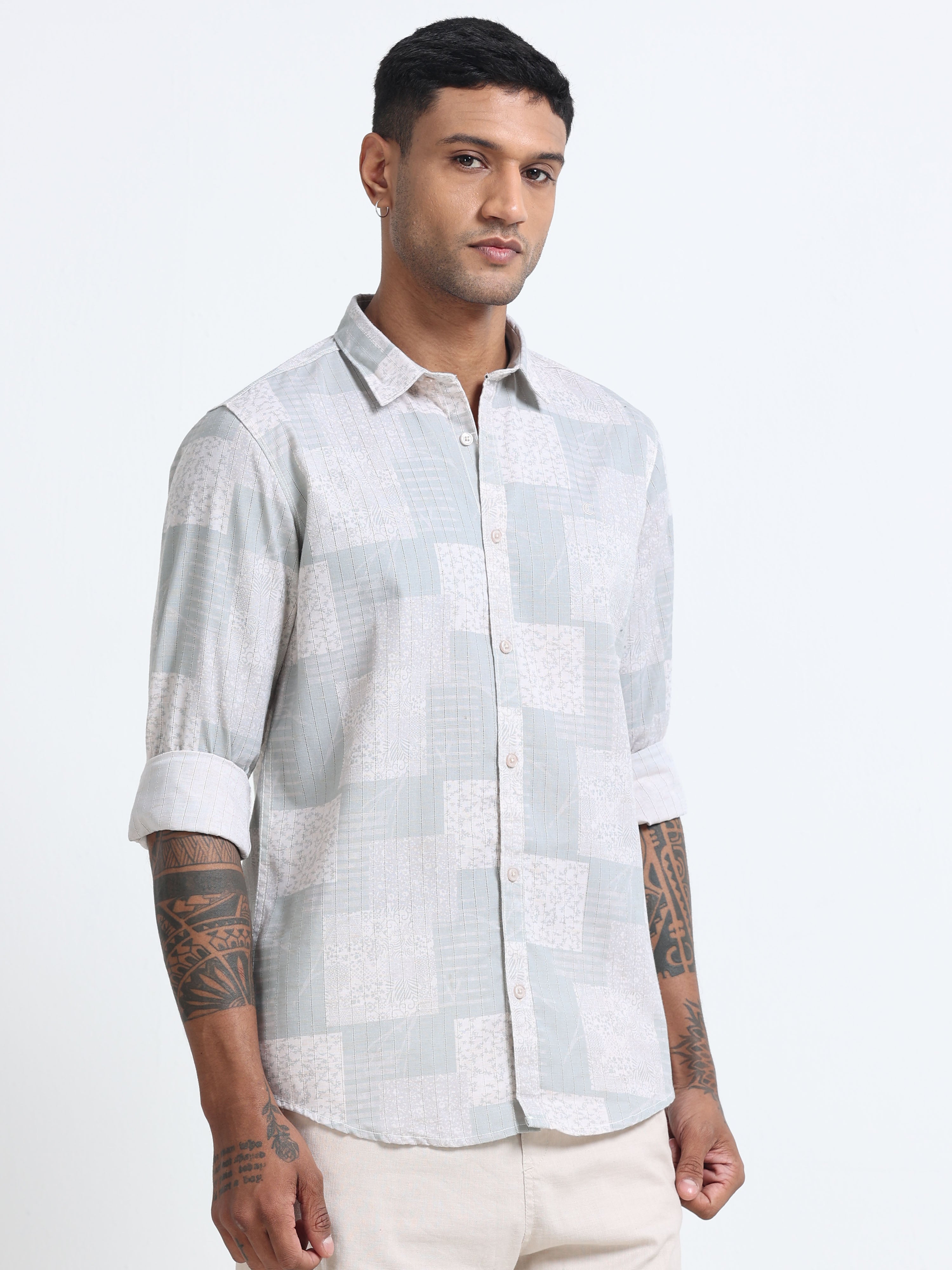 Men Premium Printed Casual Shirt