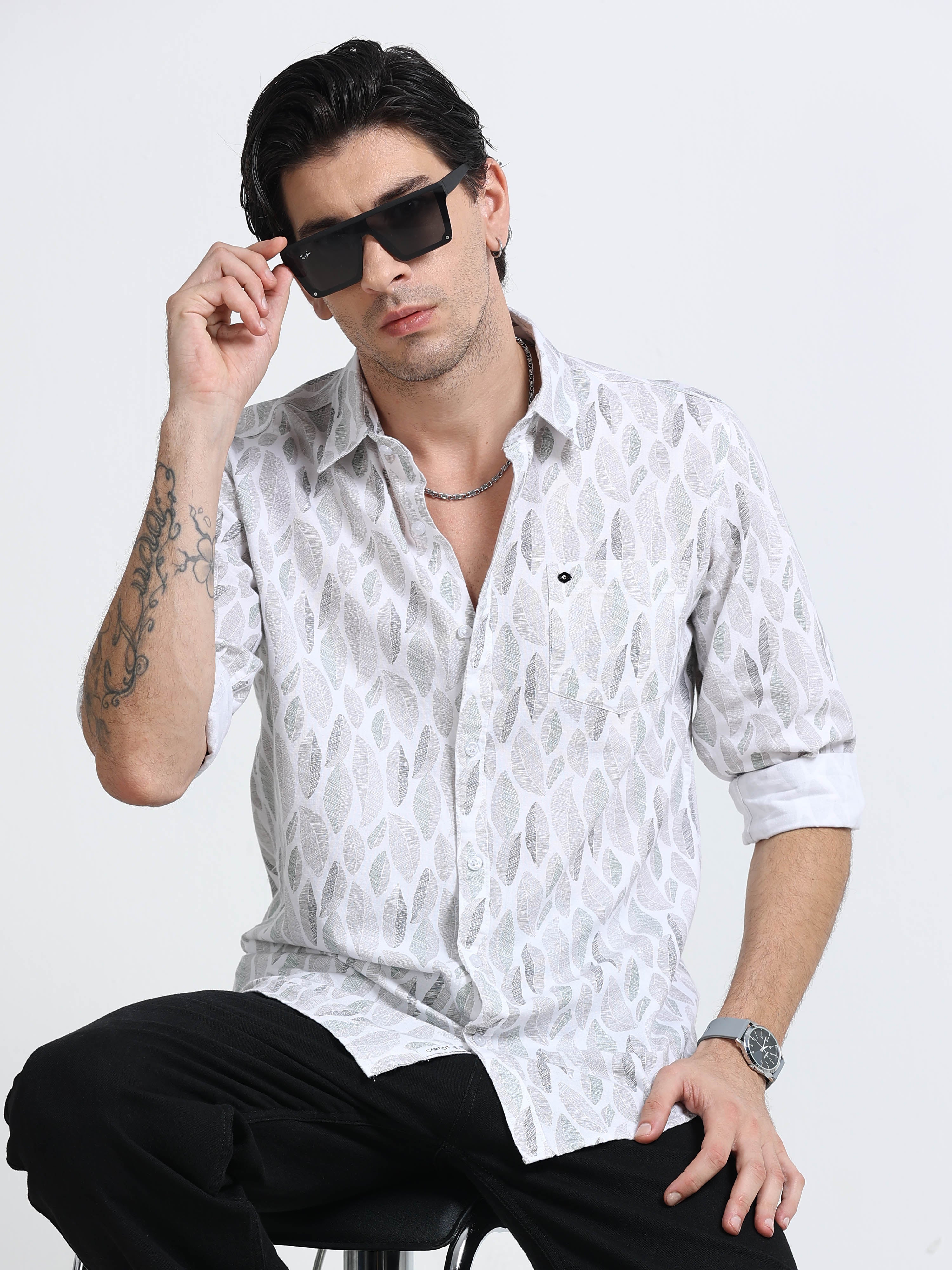 Men Premium Printed Casual Shirt