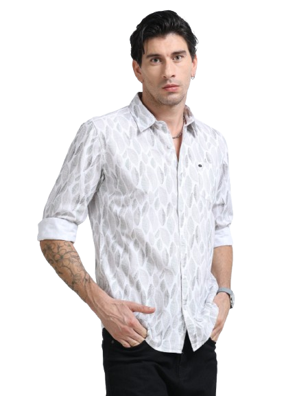 Men Premium Printed Casual Shirt