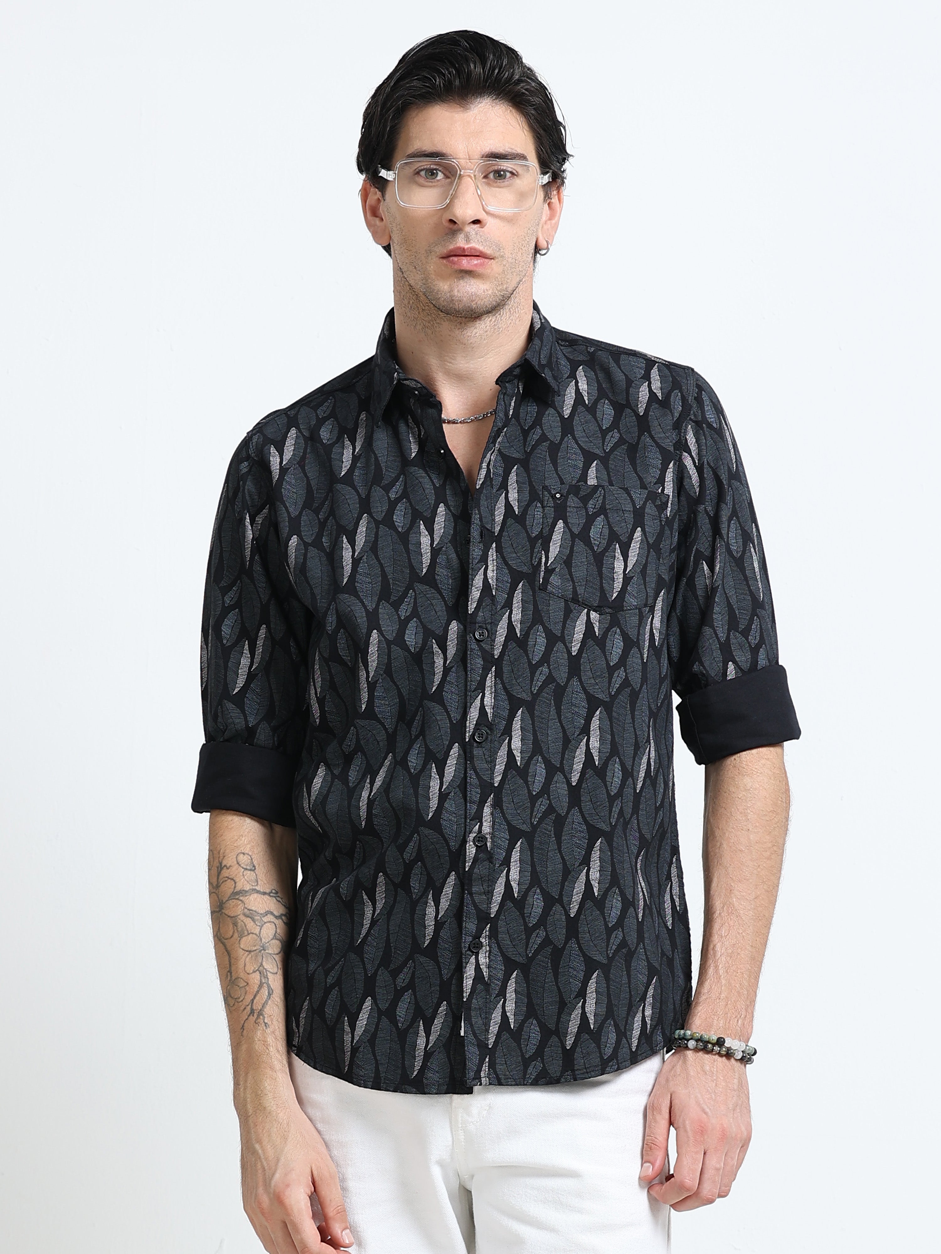 Men Premium Printed Casual Shirt