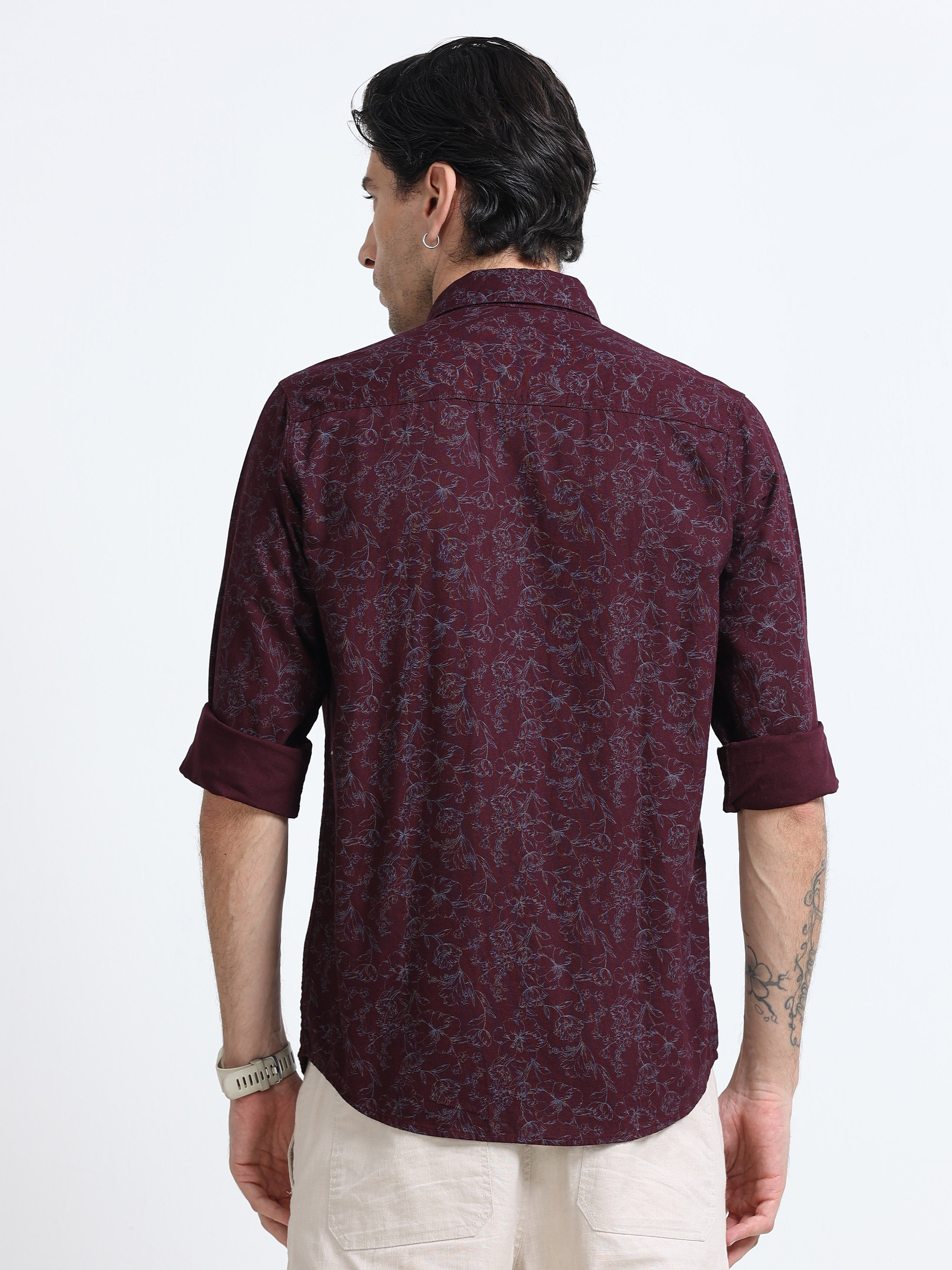 Men Premium Printed Casual Shirt