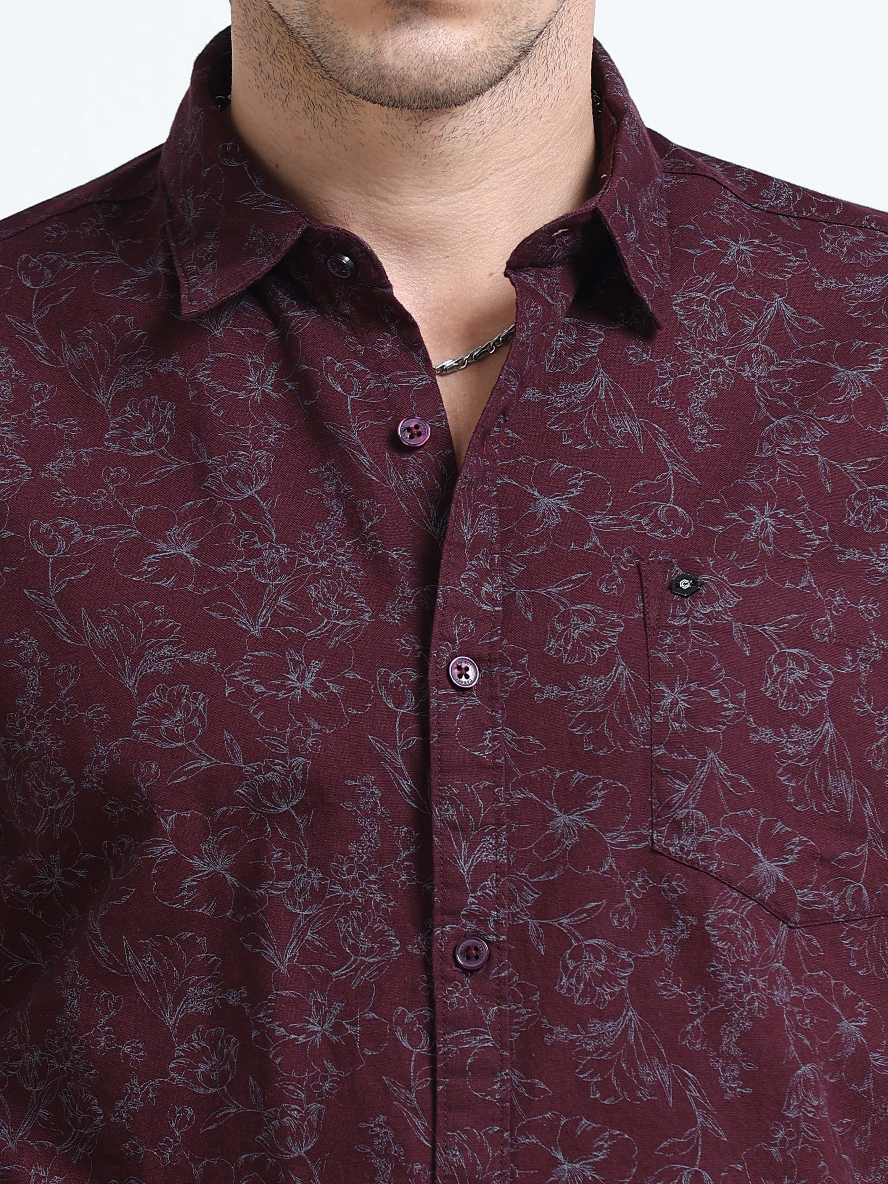 Men Premium Printed Casual Shirt