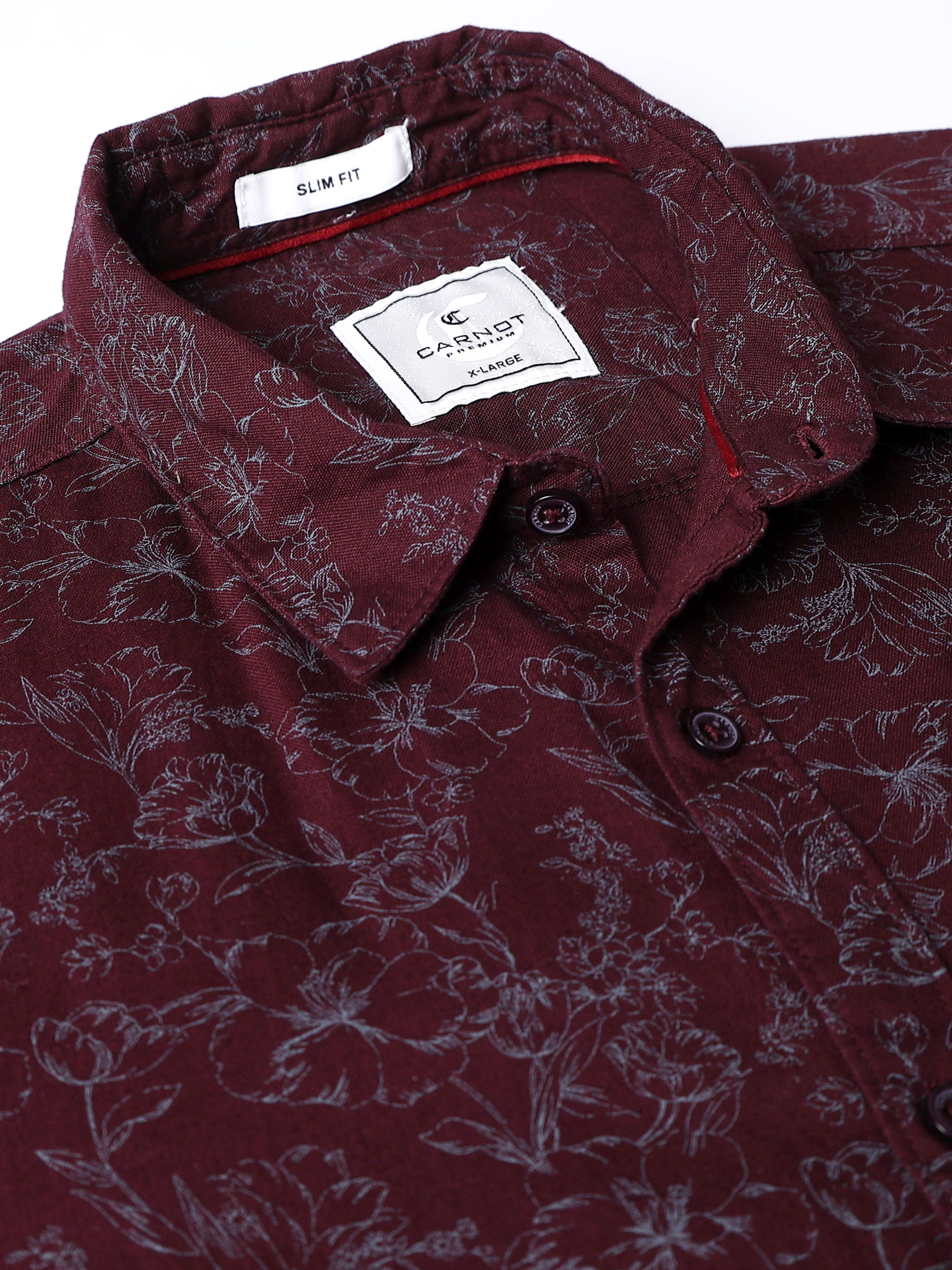 Men Premium Printed Casual Shirt