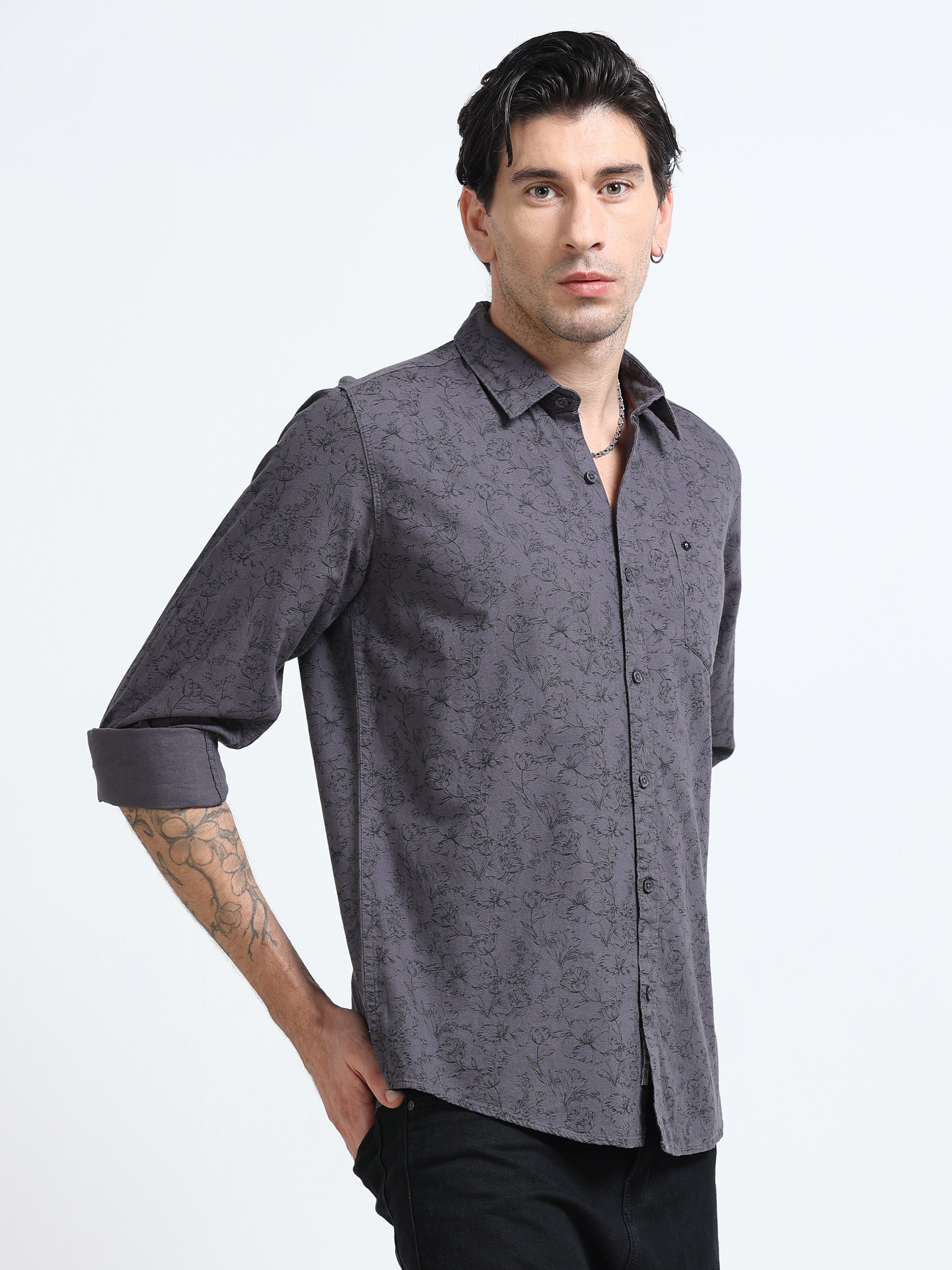Men Premium Printed Casual Shirt