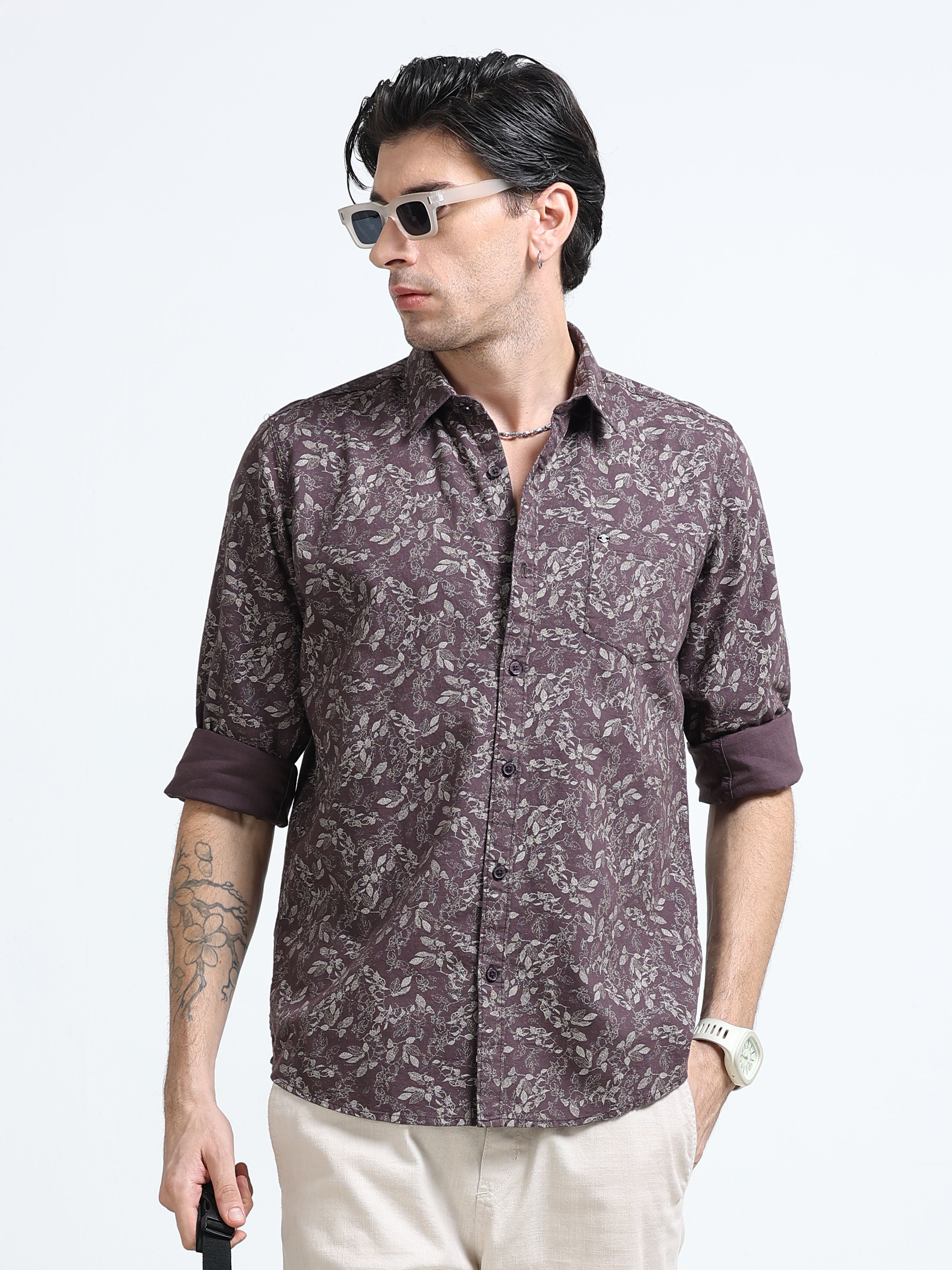 Men Premium Printed Casual Shirt