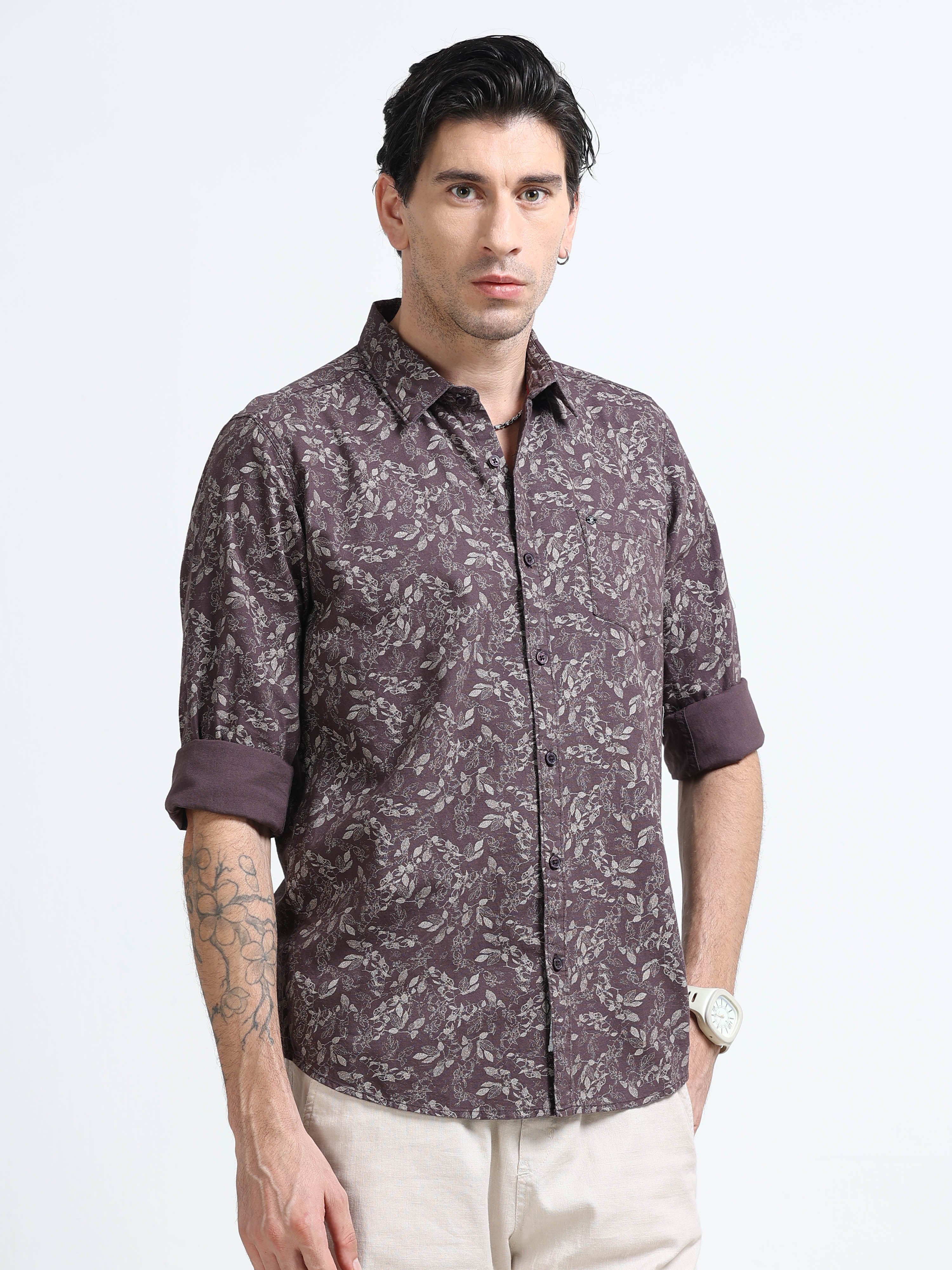 Men Premium Printed Casual Shirt