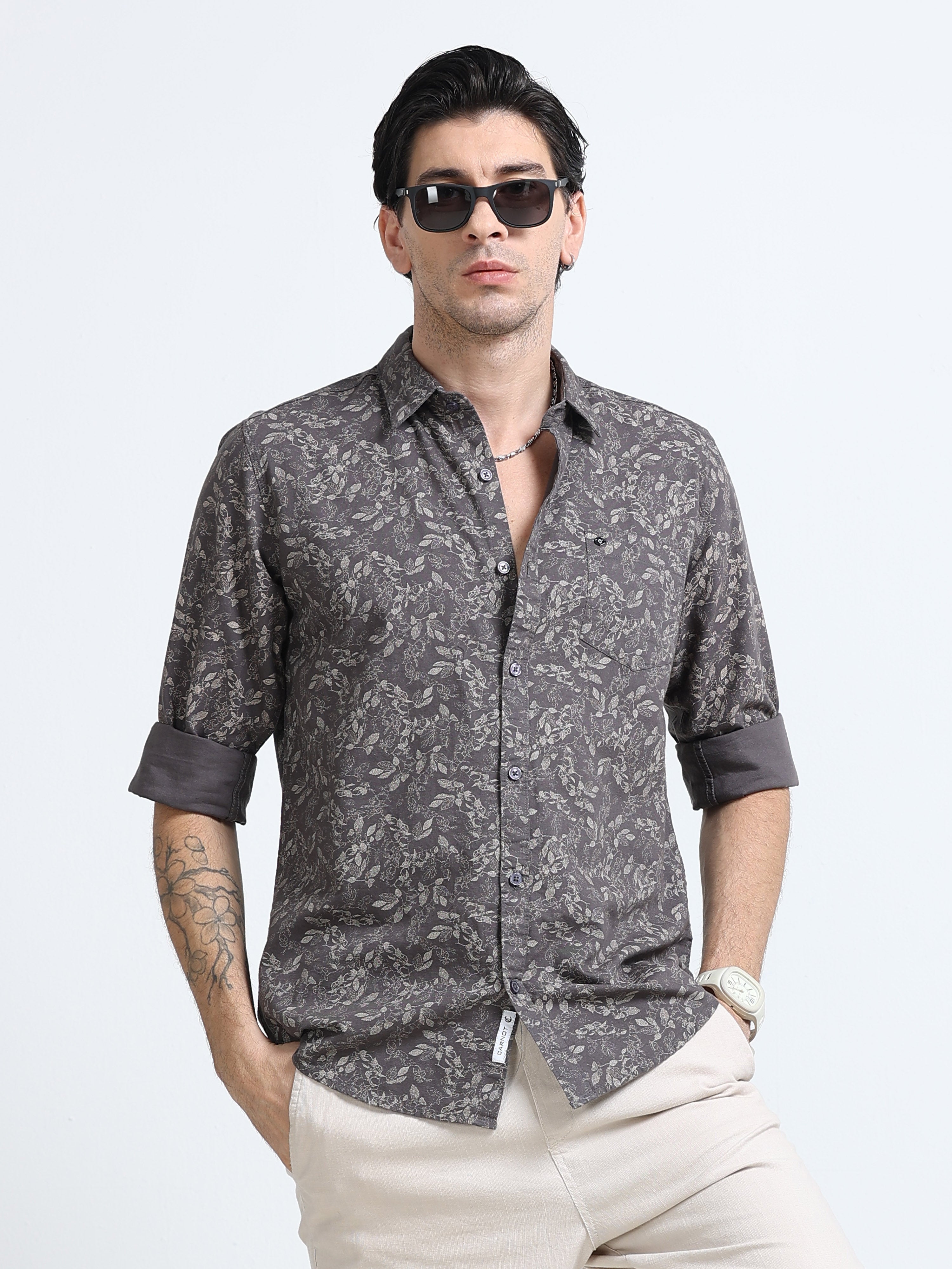 Men Premium Printed Casual Shirt