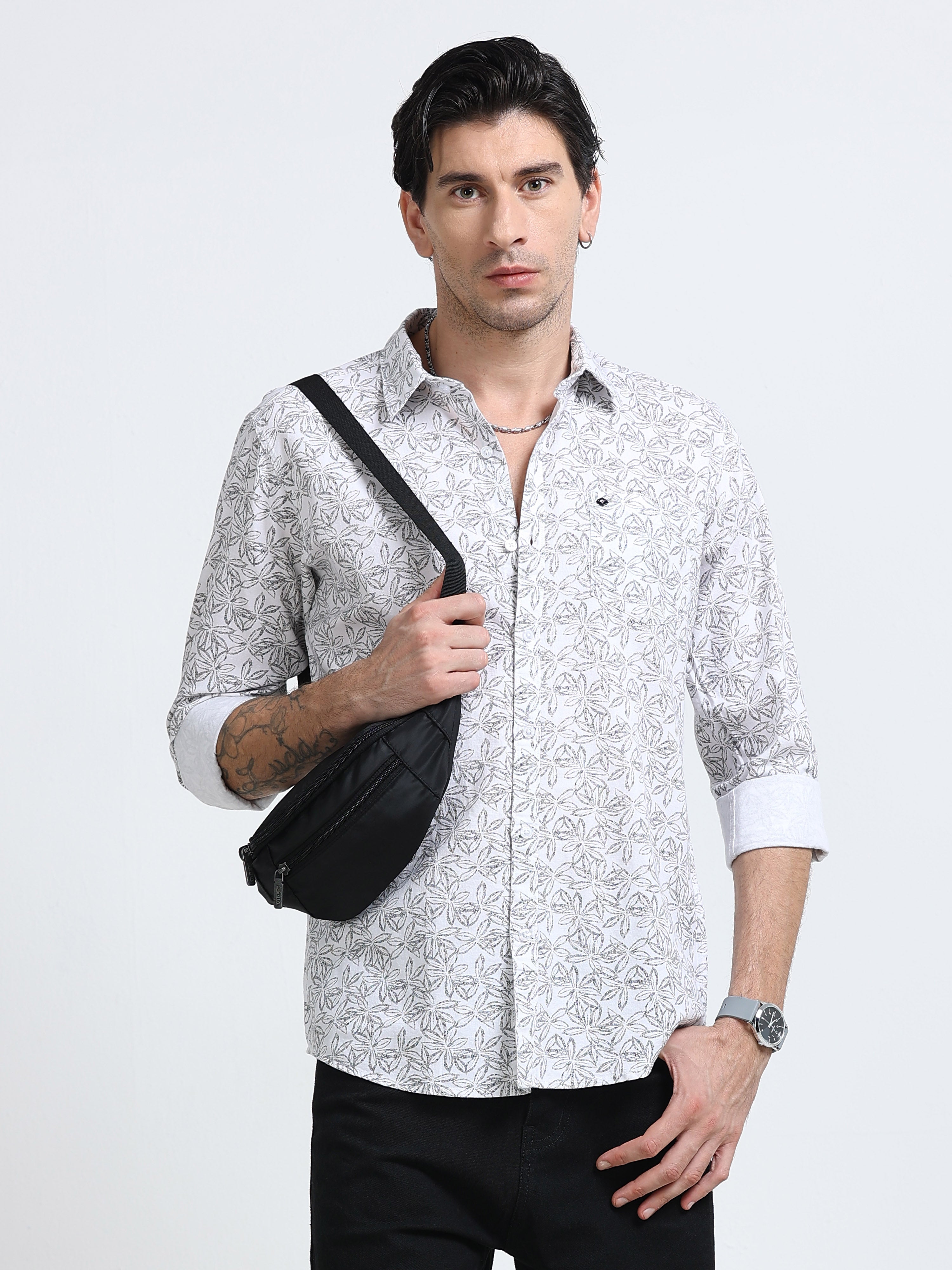 Men Premium Printed Casual Shirt