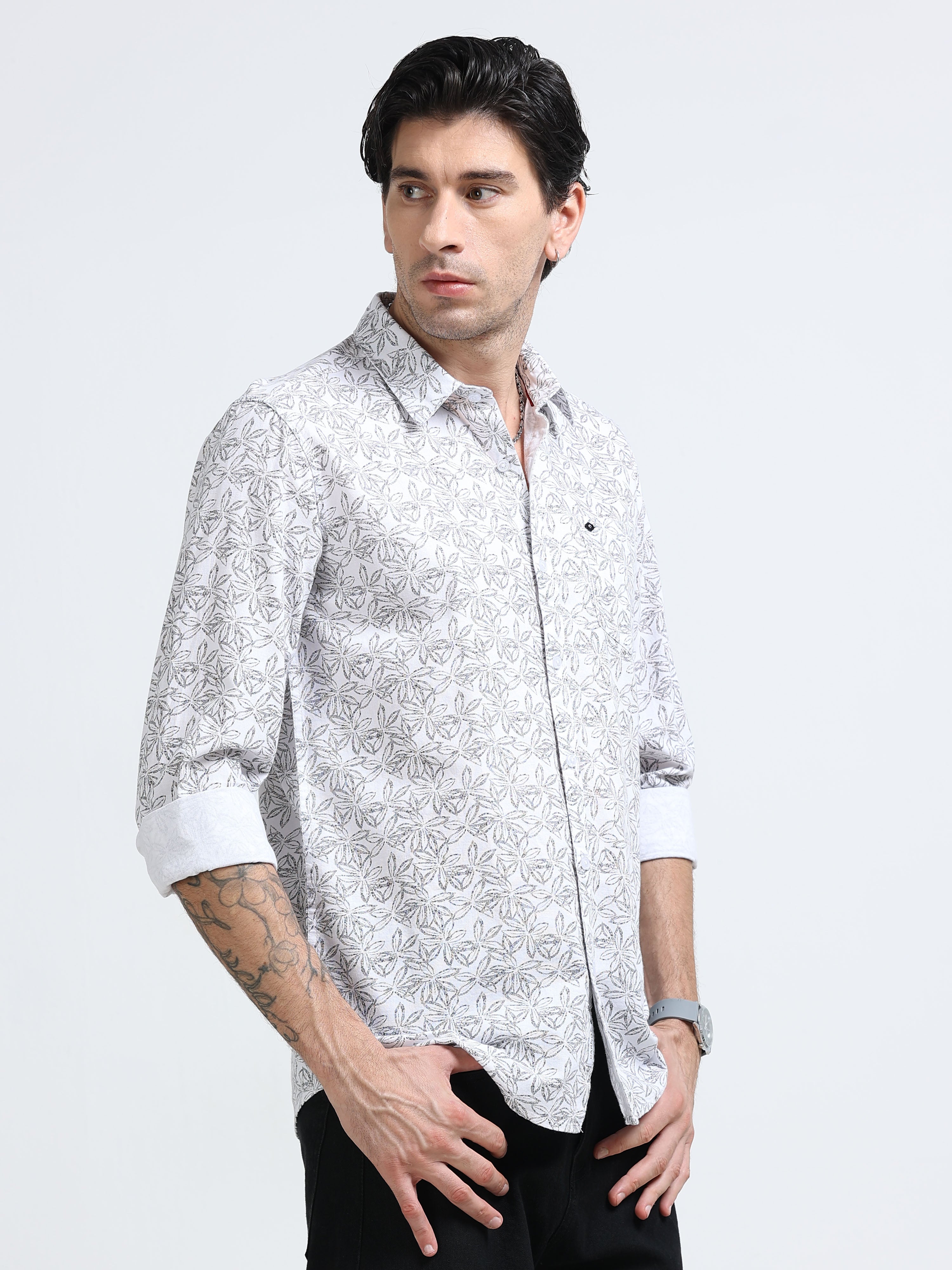 Men Premium Printed Casual Shirt