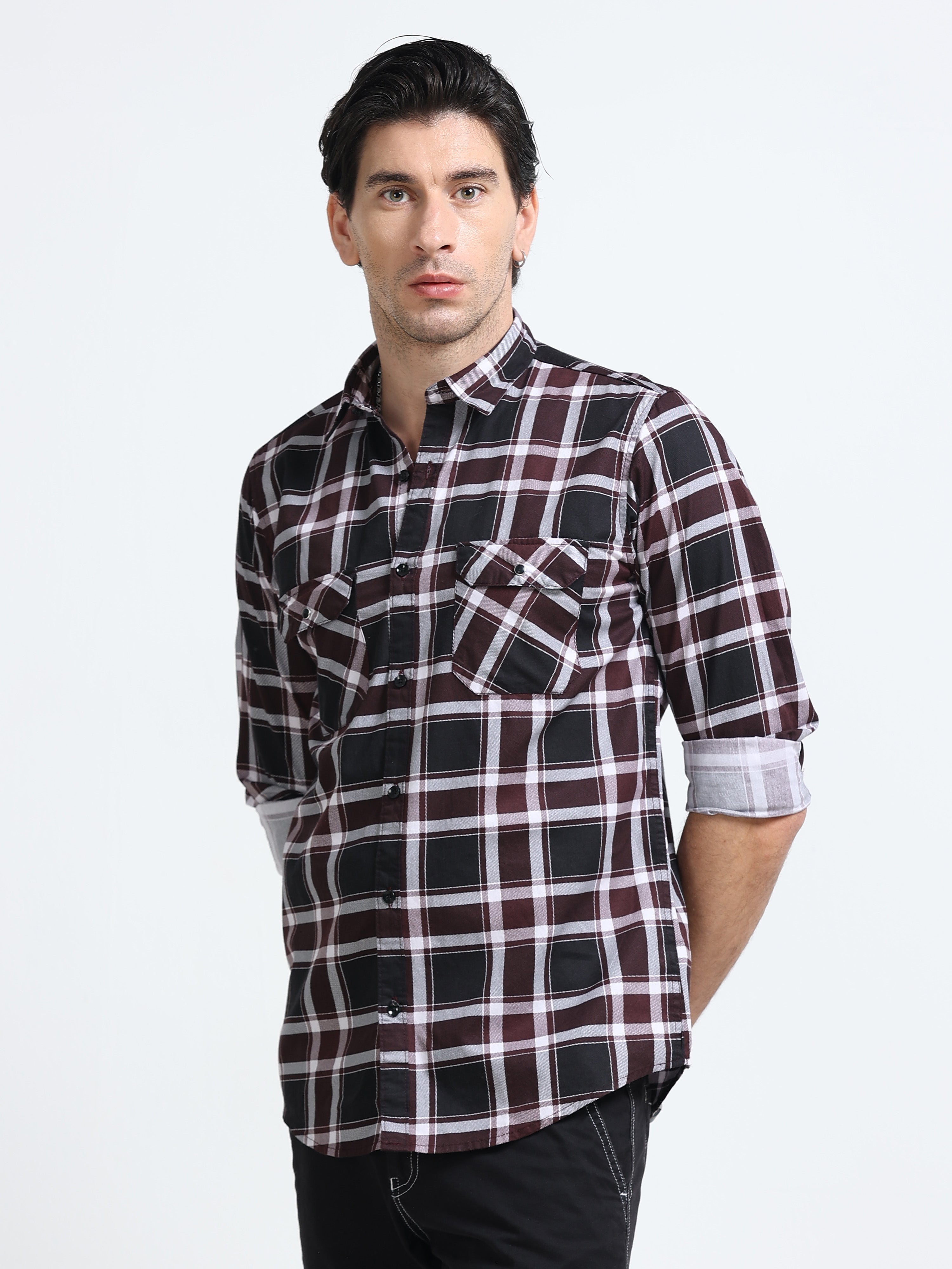 Men Premium Checkered Casual Shirt